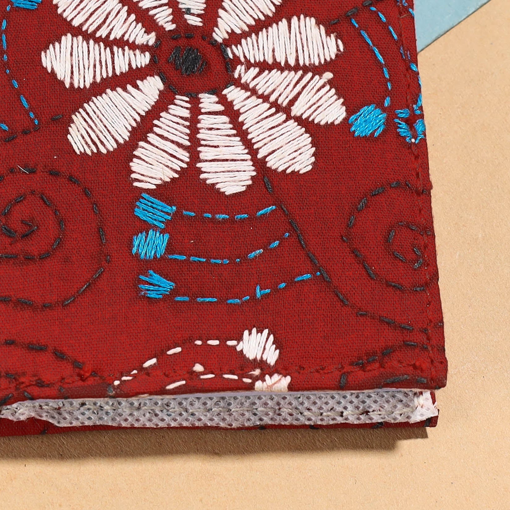 ASALKAAR Bengal Kantha Work Handcrafted Notepad (4 x 3 in) - view 2