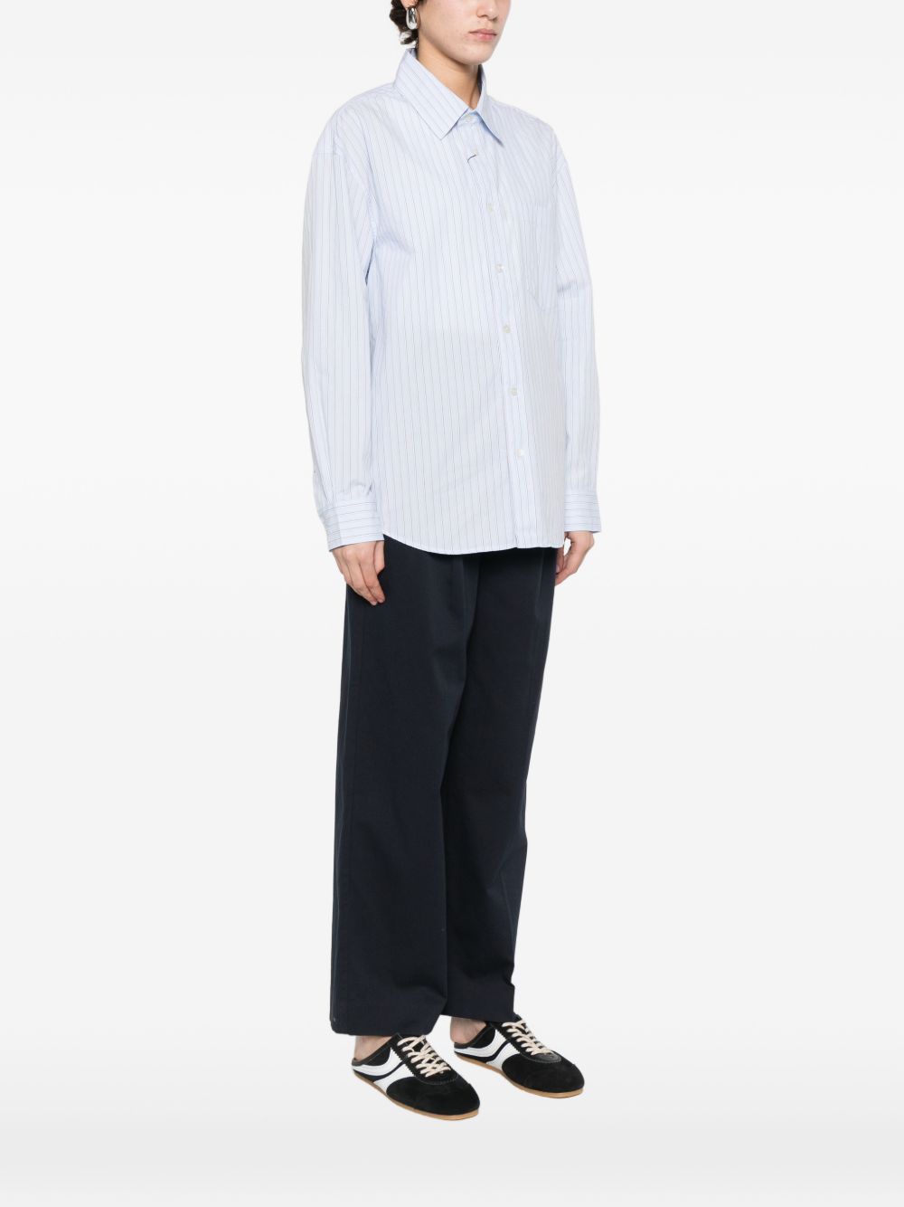 Dunst Striped cotton shirt – Shell: Cotton 100% - view 2