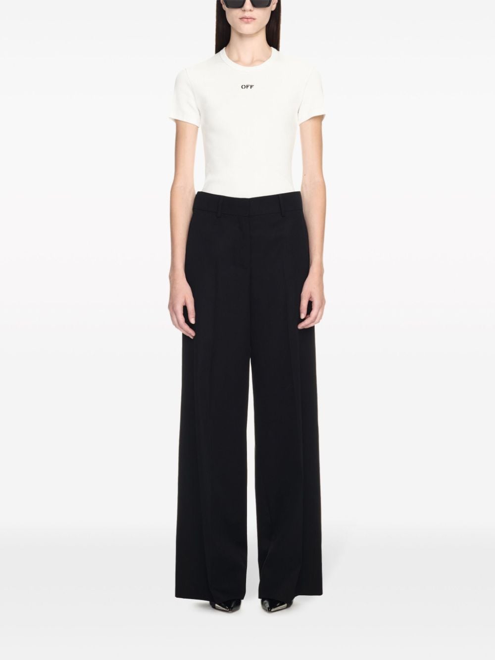 Off White Formal over wool trousers – Wool 100% - view 3