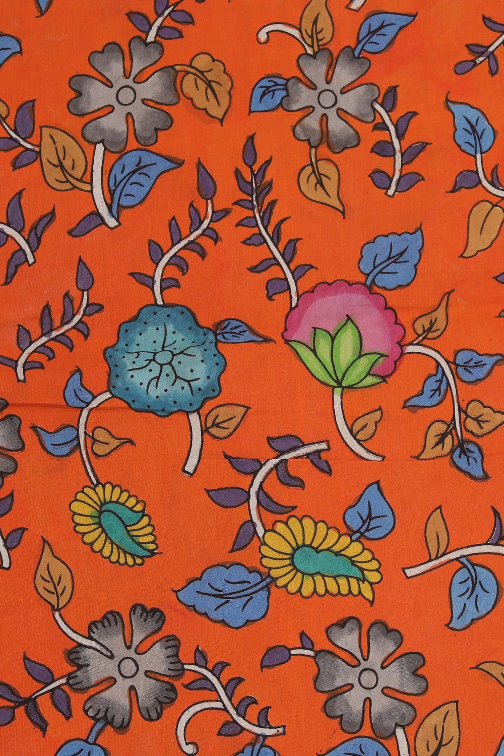 Kalanjali Kalamkari Hand-Painted Silk Saree – Women's - view 2
