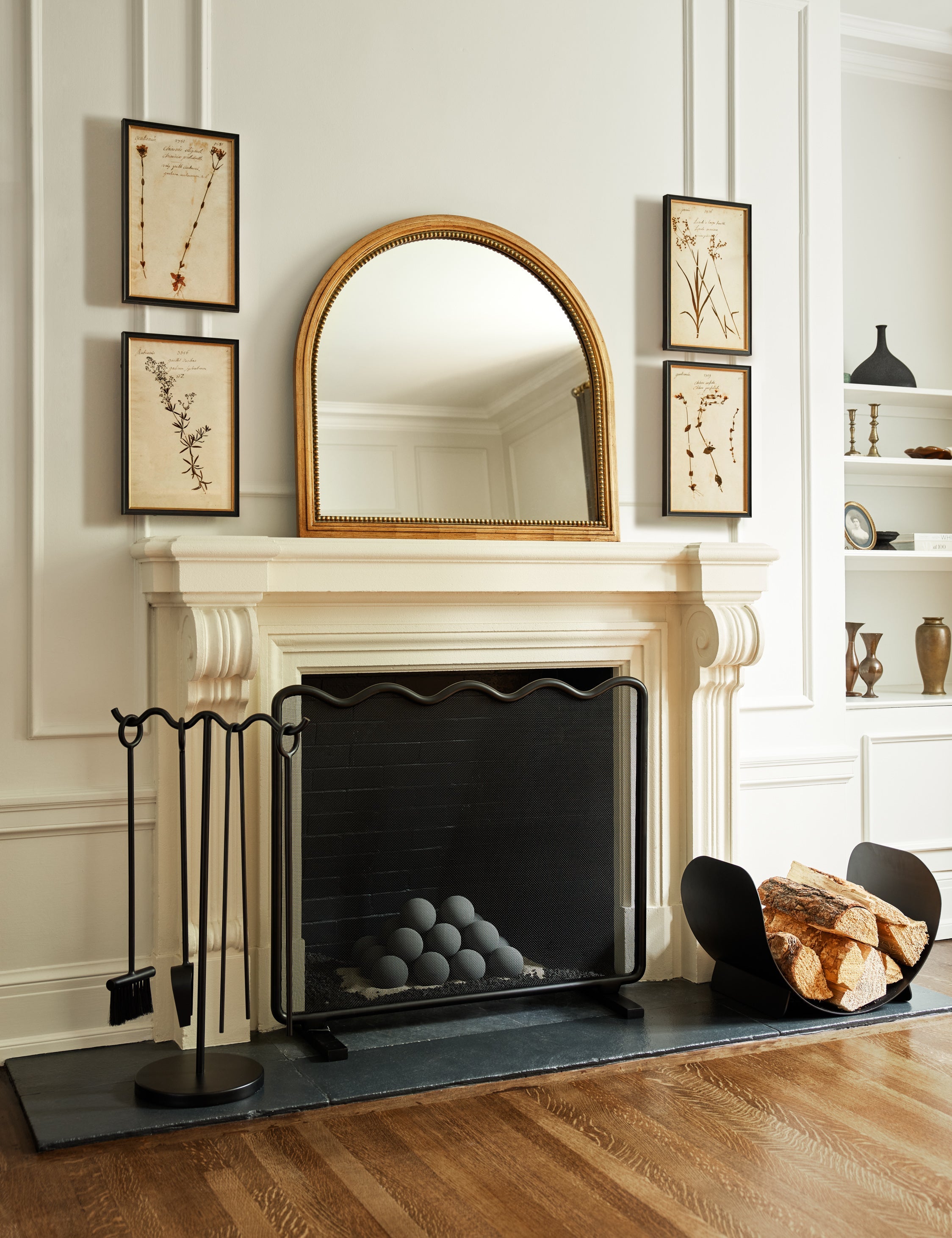 Lulu and Georgia Herbarium D Wall Art – Black - view 2