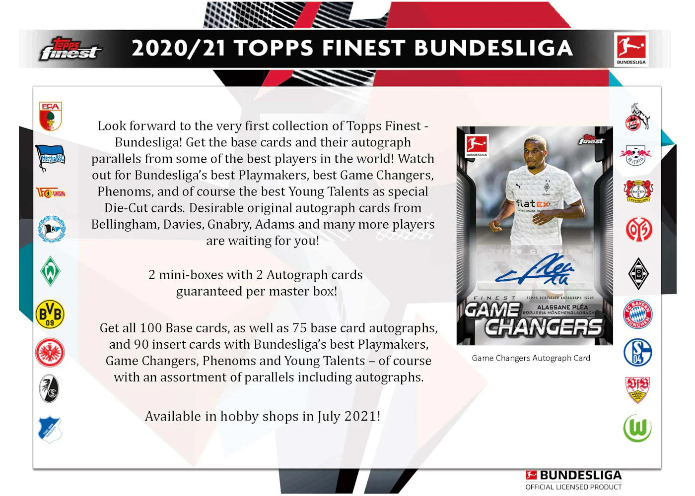 2020-21 Topps Finest Bundesliga Soccer Hobby Box - view 2
