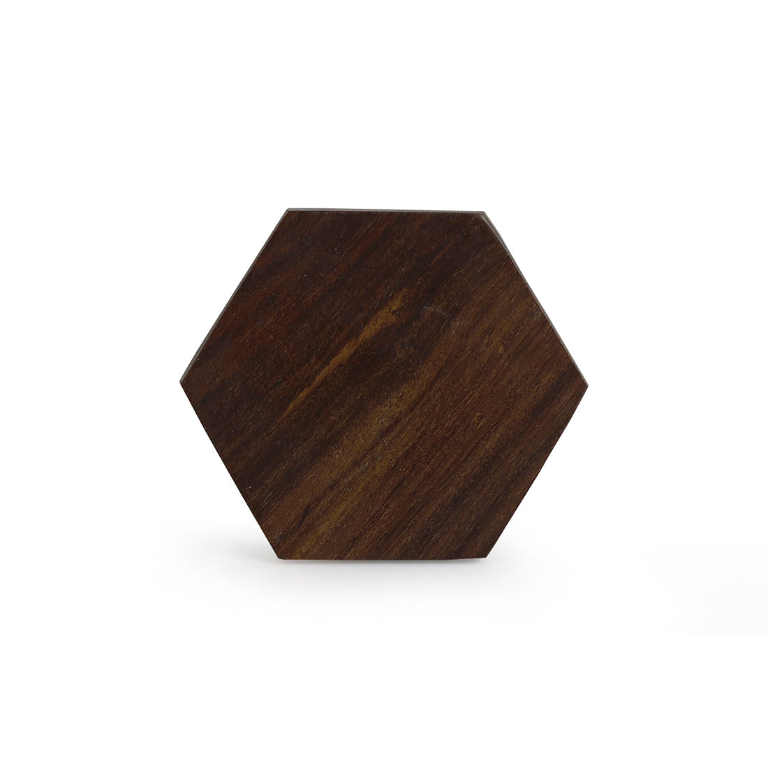 EXCLUSIVELANE 'Six Cornered Spring' Handcrafted Coasters In Sheesham Wood (Set Of 6) - view 5