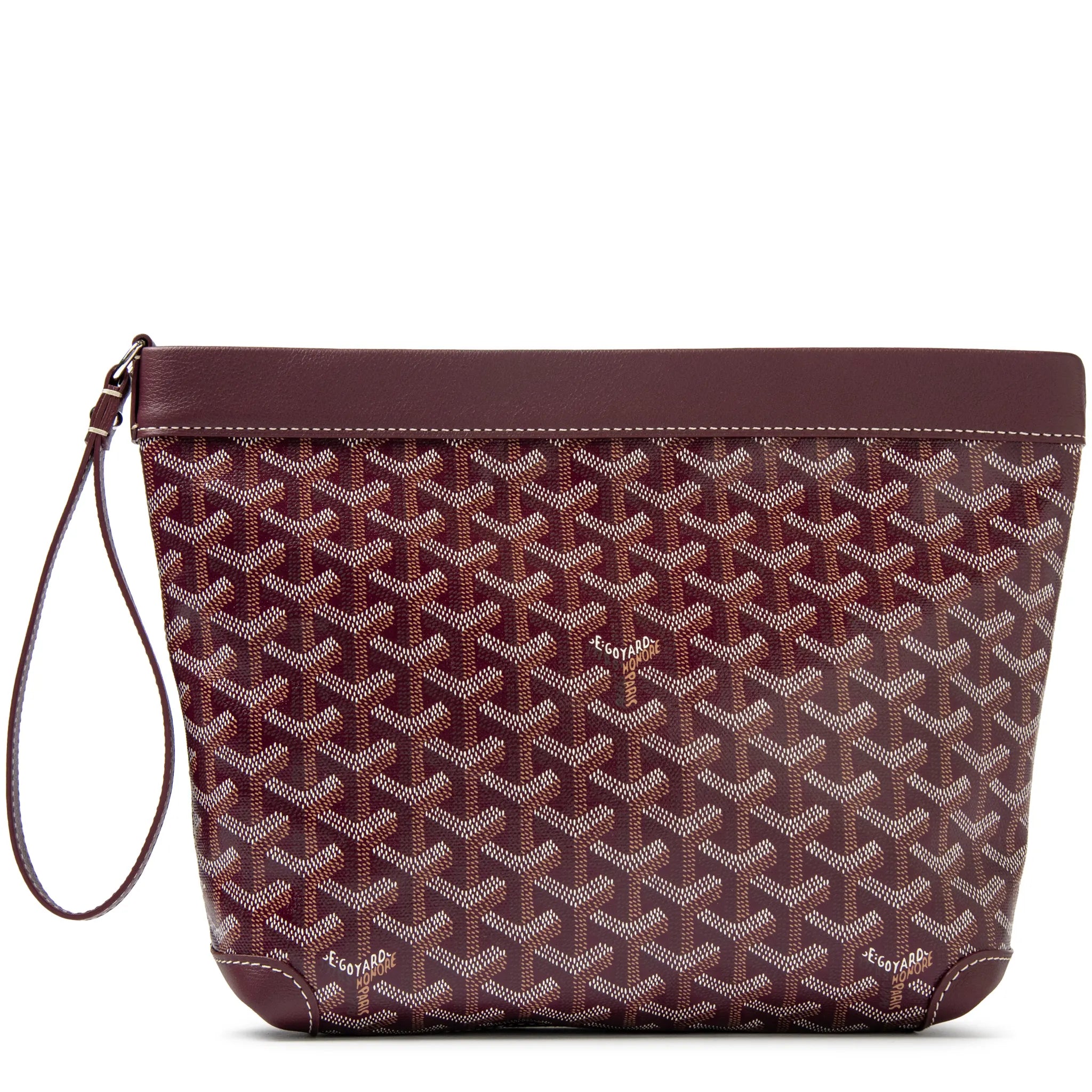 Goyard Conti Burgundy Pouch – Red