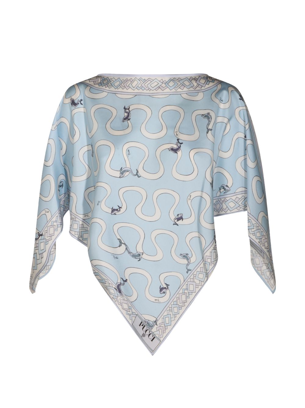 PUCCI Shirts LIGHT BLUE – 100% Silk