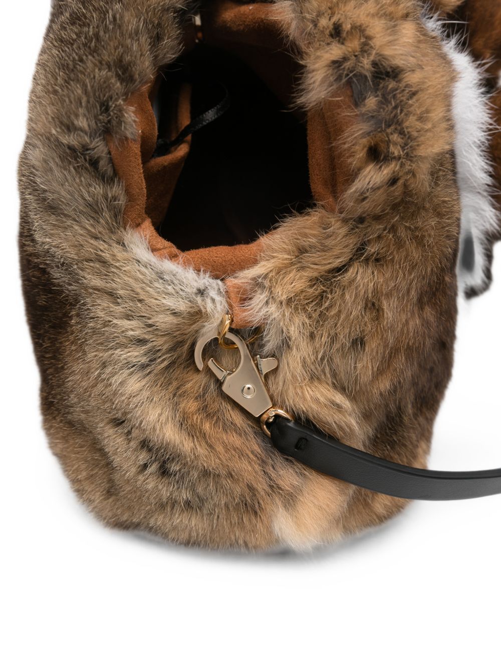 Anita Bilardi Squirrel Faux-Fur Bag – Outer: Calf Leather 100% - view 5