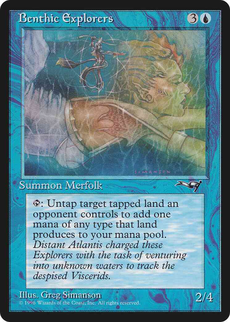 Benthic explorers swimming – Magic Benthic Explorers [Swimming] [24b] [Alliances] [Non-Foil]