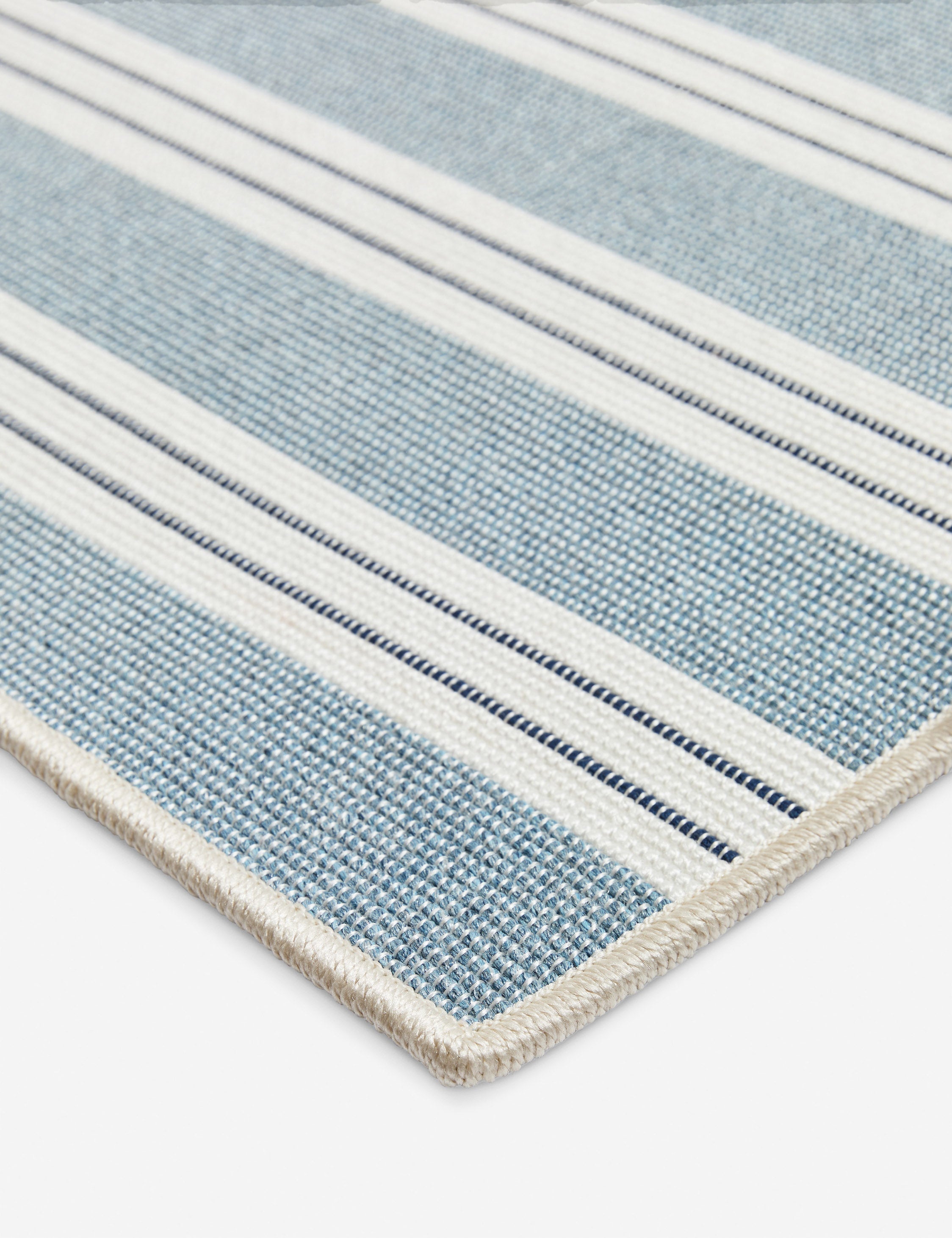 Indoor outdoor rug – Lulu and Georgia Custom Minetta Hand-Loomed Indoor / Outdoor Rug, Lapis