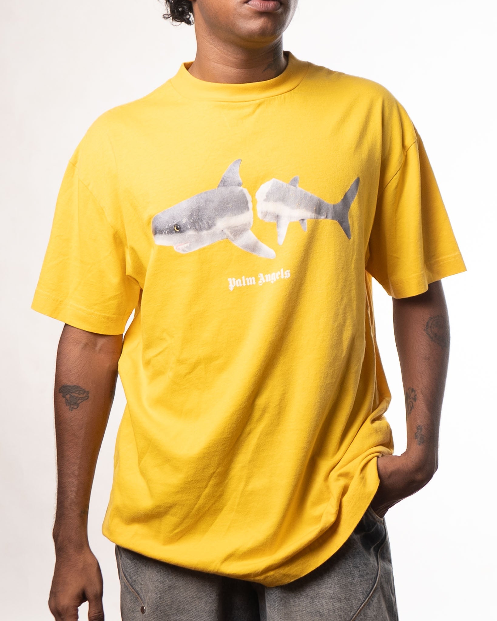 PALM ANGELS Palm Angles Tshirt Yellow