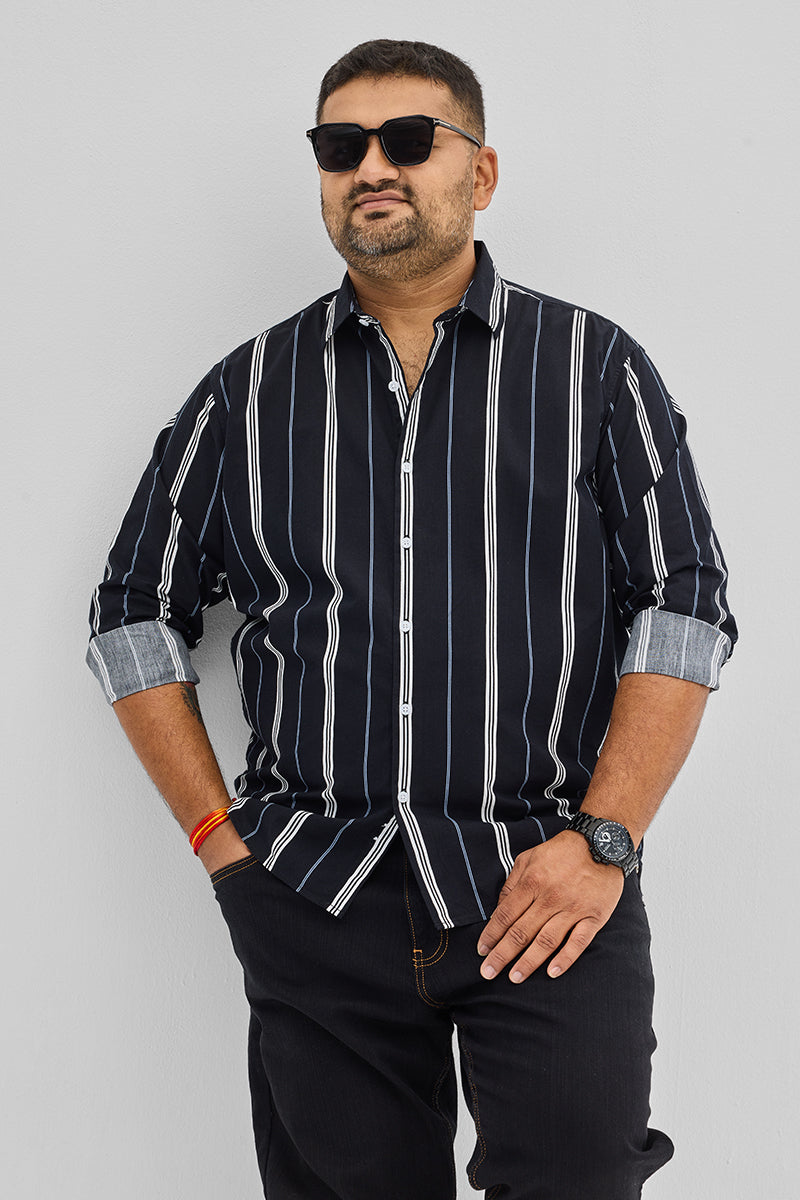 SNITCH Black Stripes Shirt