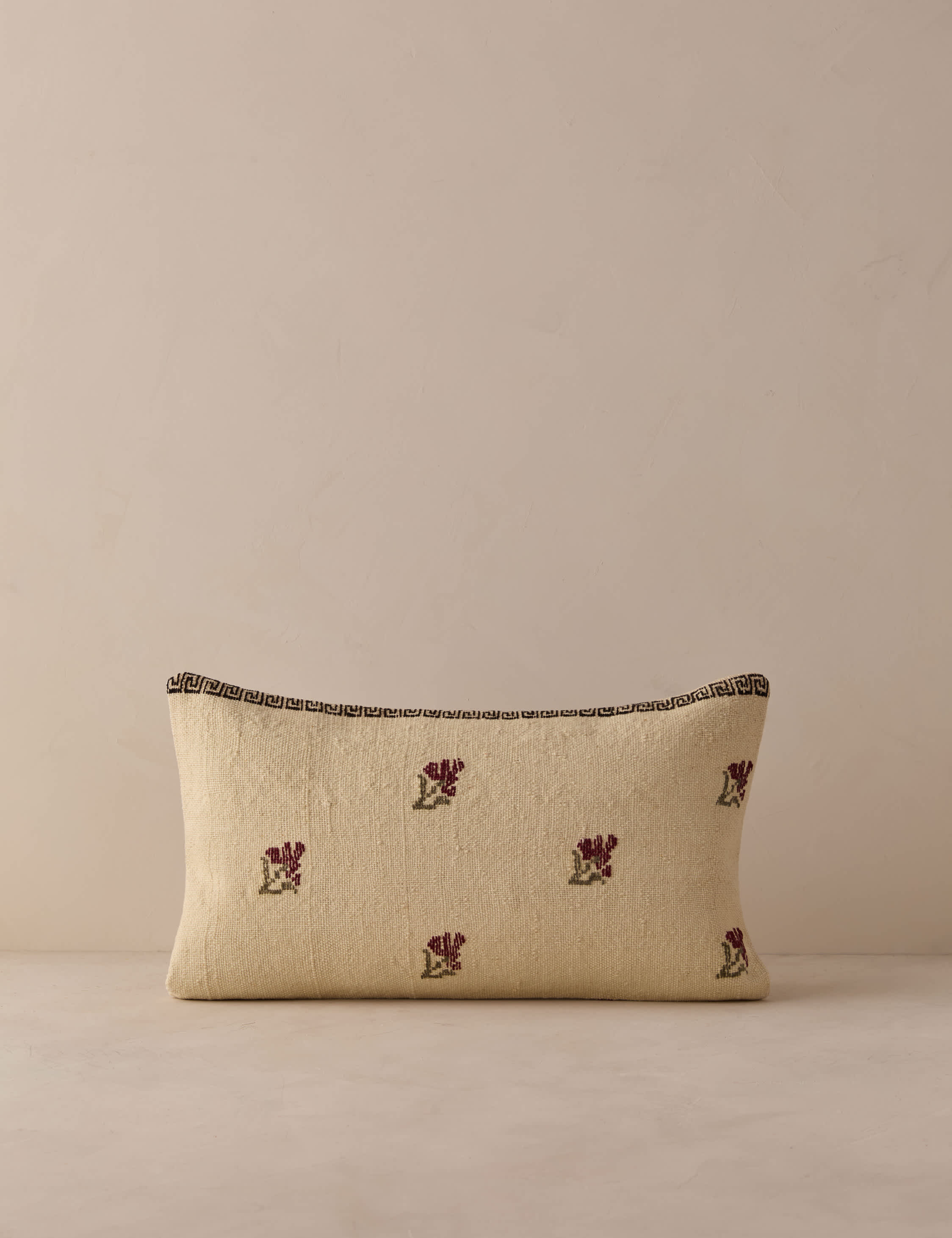 Lulu and Georgia Vintage Lumbar Pillow No. 332, 12" x 20"