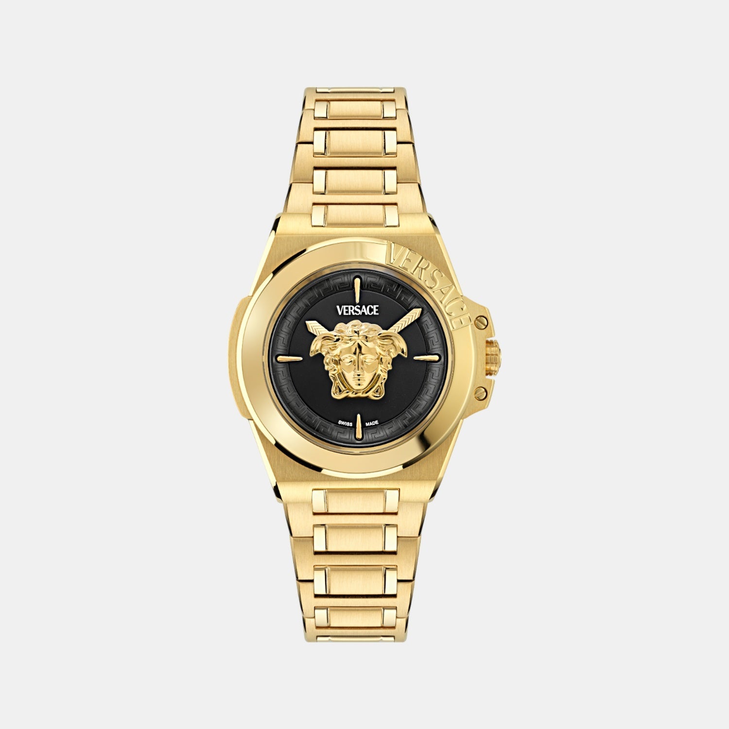 Versace Hera Women Quartz Black Dial Analog Stainless Steel Watch VE8D00624
