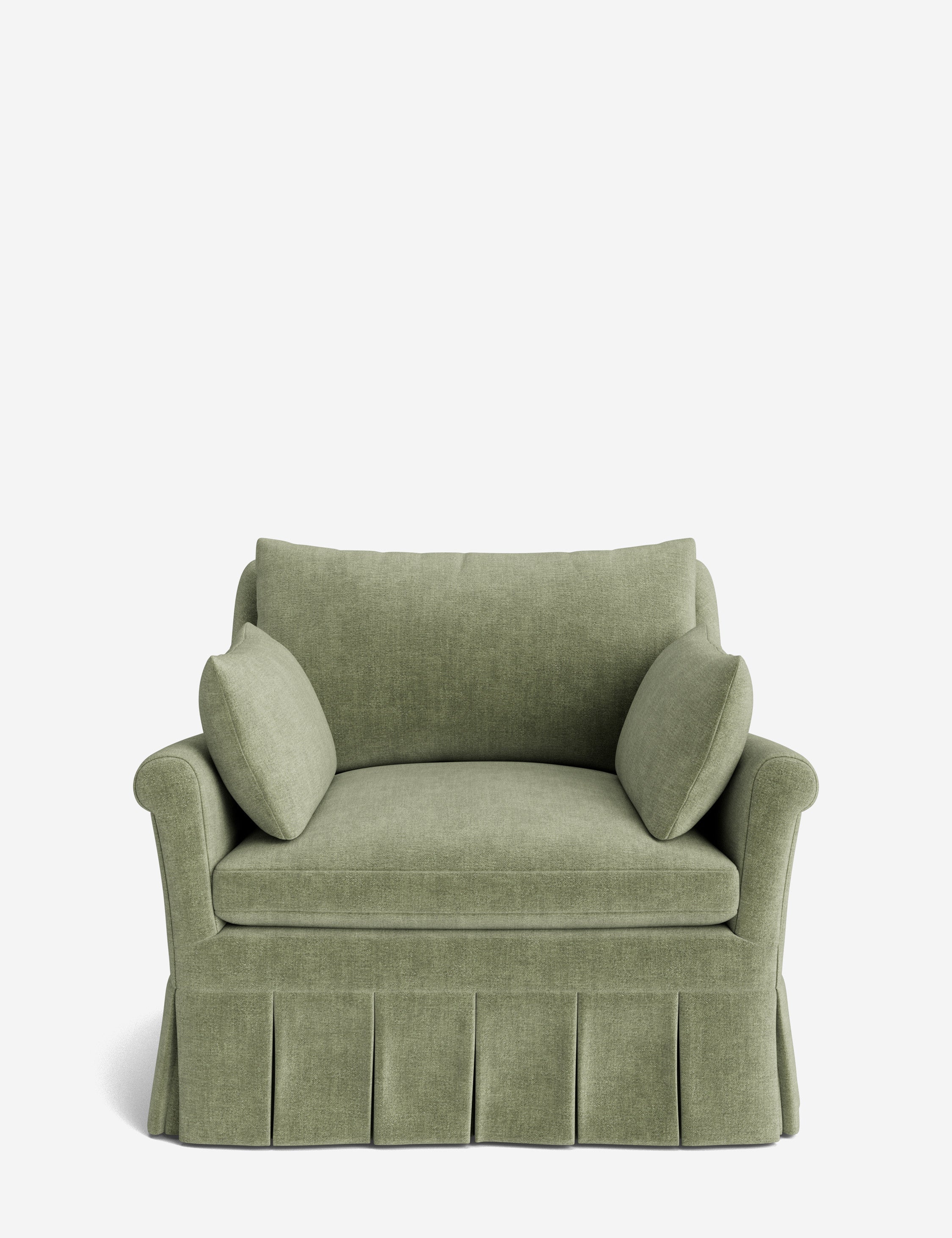 Lulu and Georgia Portola Rolled Arm Pleated Accent Chair - view 2