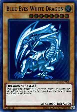 Yu-Gi-Oh! Blue-Eyes White Dragon (Version 2: Facing Left) - LCKC-EN001 - Ultra Rare - Unlimited