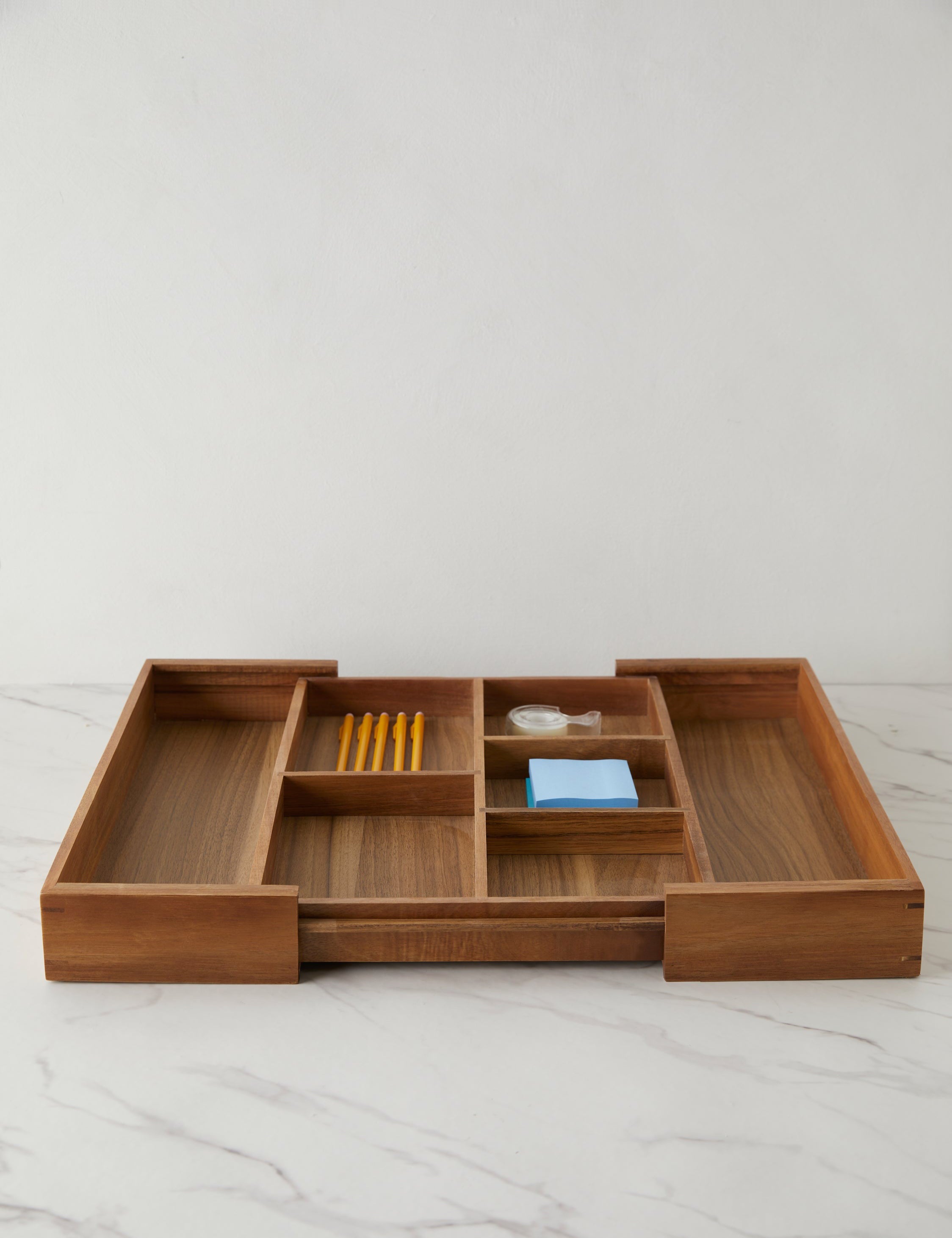 Lulu and Georgia Acacia Expandable Drawer insert by NEAT Method