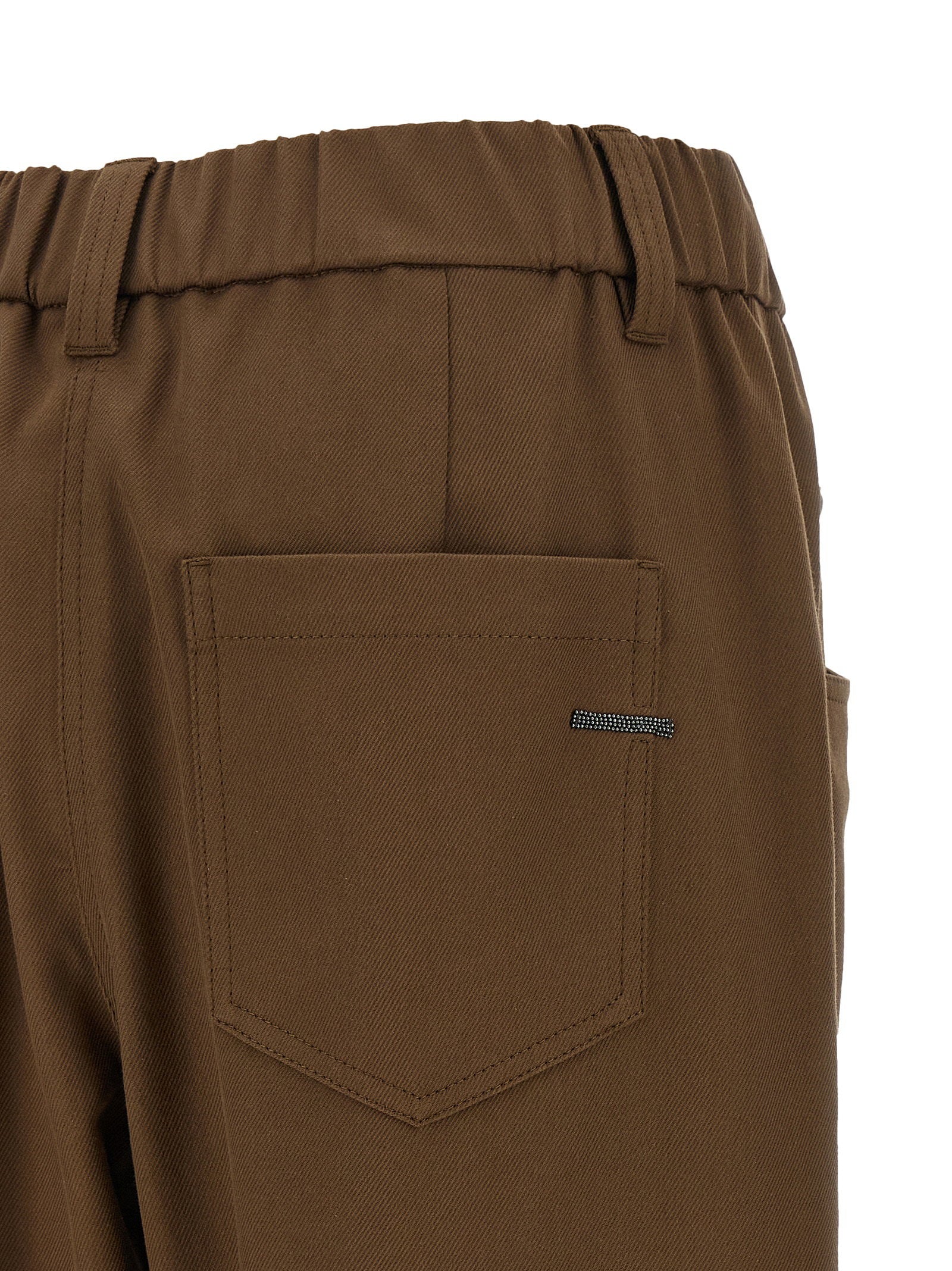 Brunello Cucinelli Baggy Pull-on Pants – 97% cotton, 3% elastane - view 4