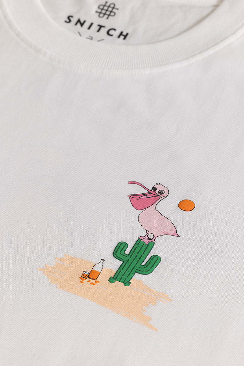 SNITCH Nights In Pacos White Oversized T-Shirt - view 2