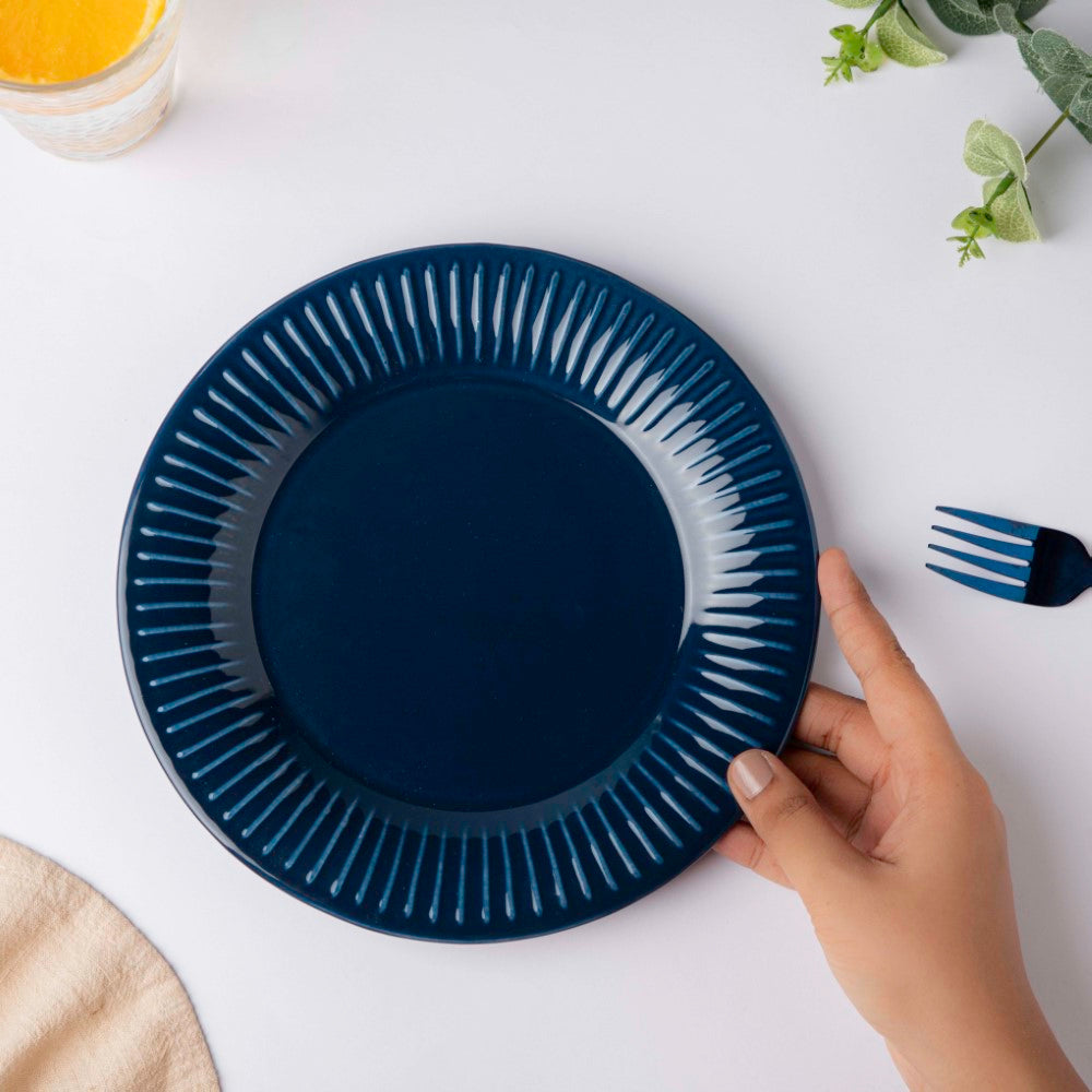 Nestasia Royal Snack Plate Blue Small 8.5 Inch - view 2