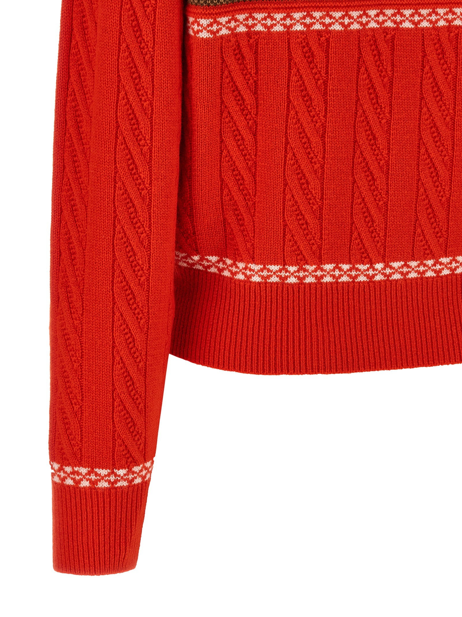 Guest In Residence Cable Collegiate Polo Sweater - view 4