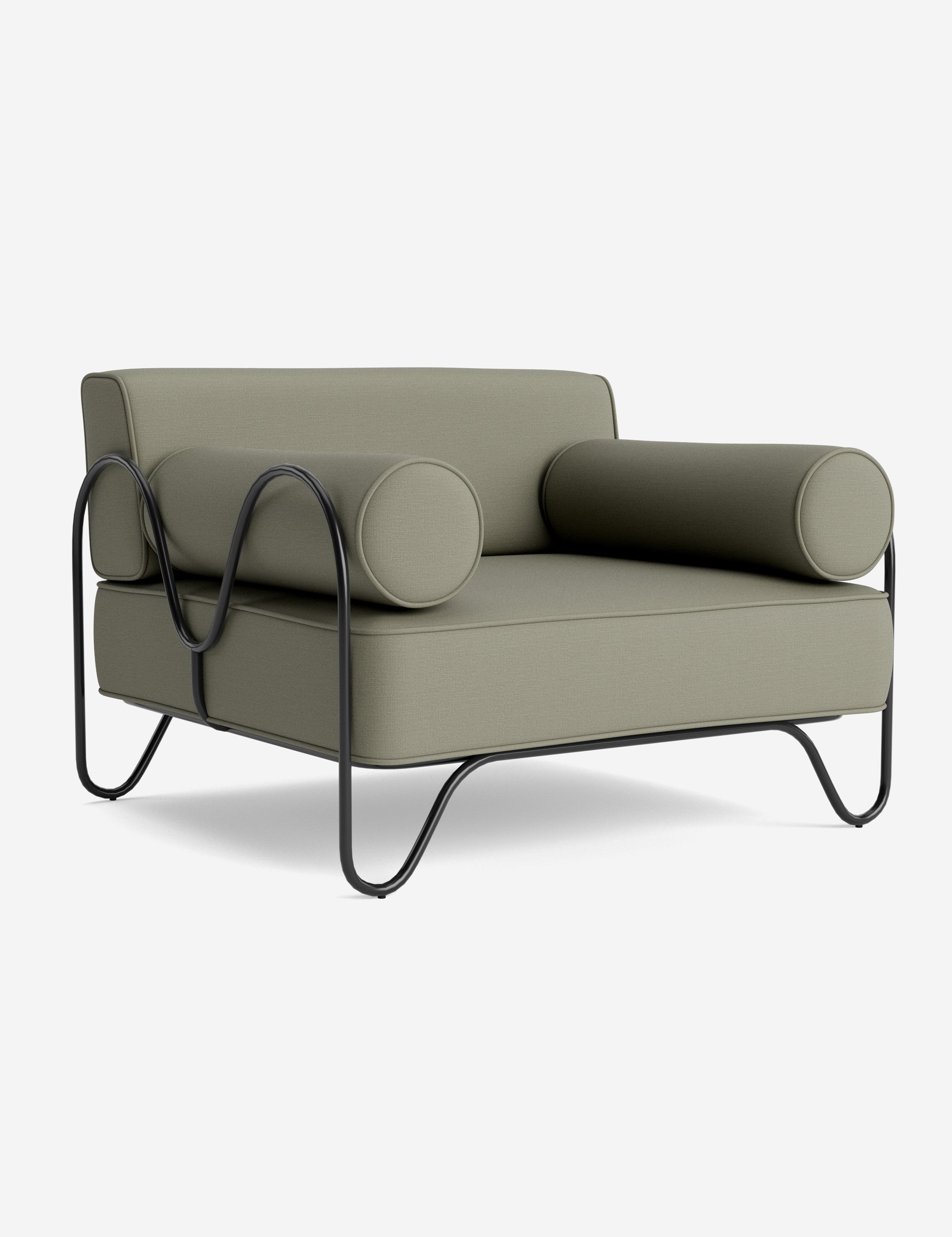 Lulu and Georgia Peggy Outdoor Accent Chair Cushion by Sarah Sherman Samuel - view 38