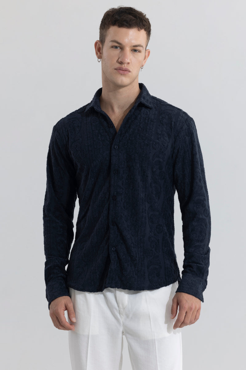 SNITCH Circle Diamond Navy Shirt - view 5