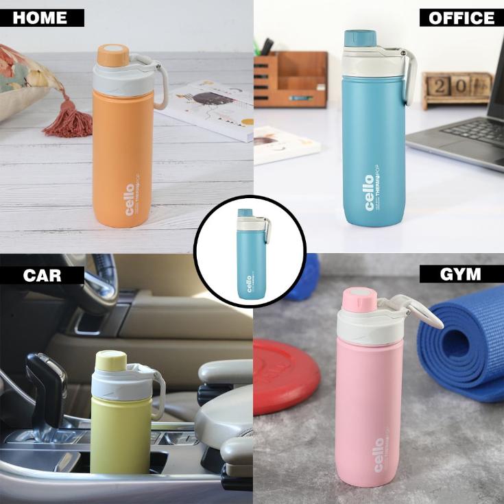Cello Pop Hot & Cold Stainless Steel Kids Water Bottle, 600ml - view 60