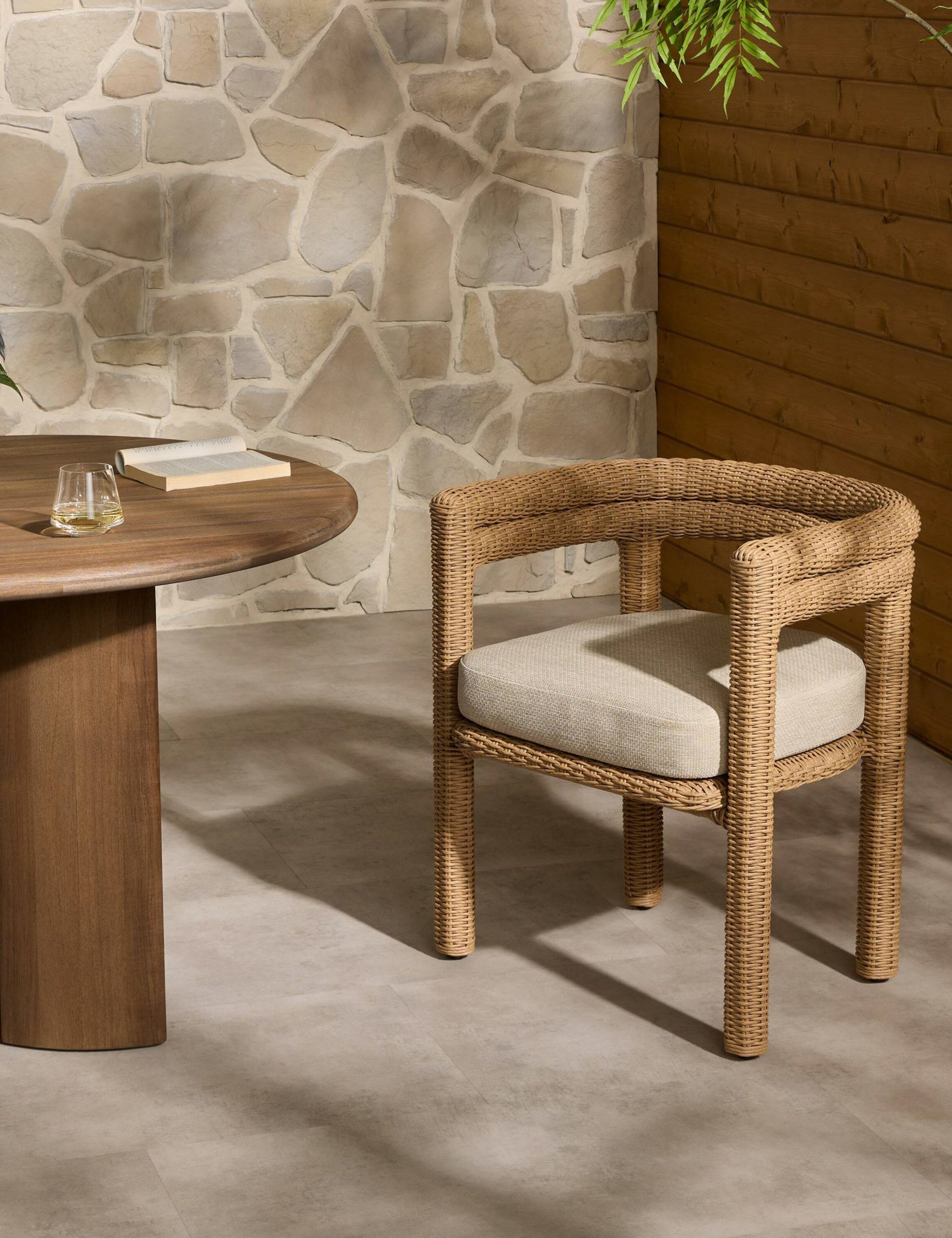 Lulu and Georgia Sola Outdoor Dining Chair – Natural - view 2