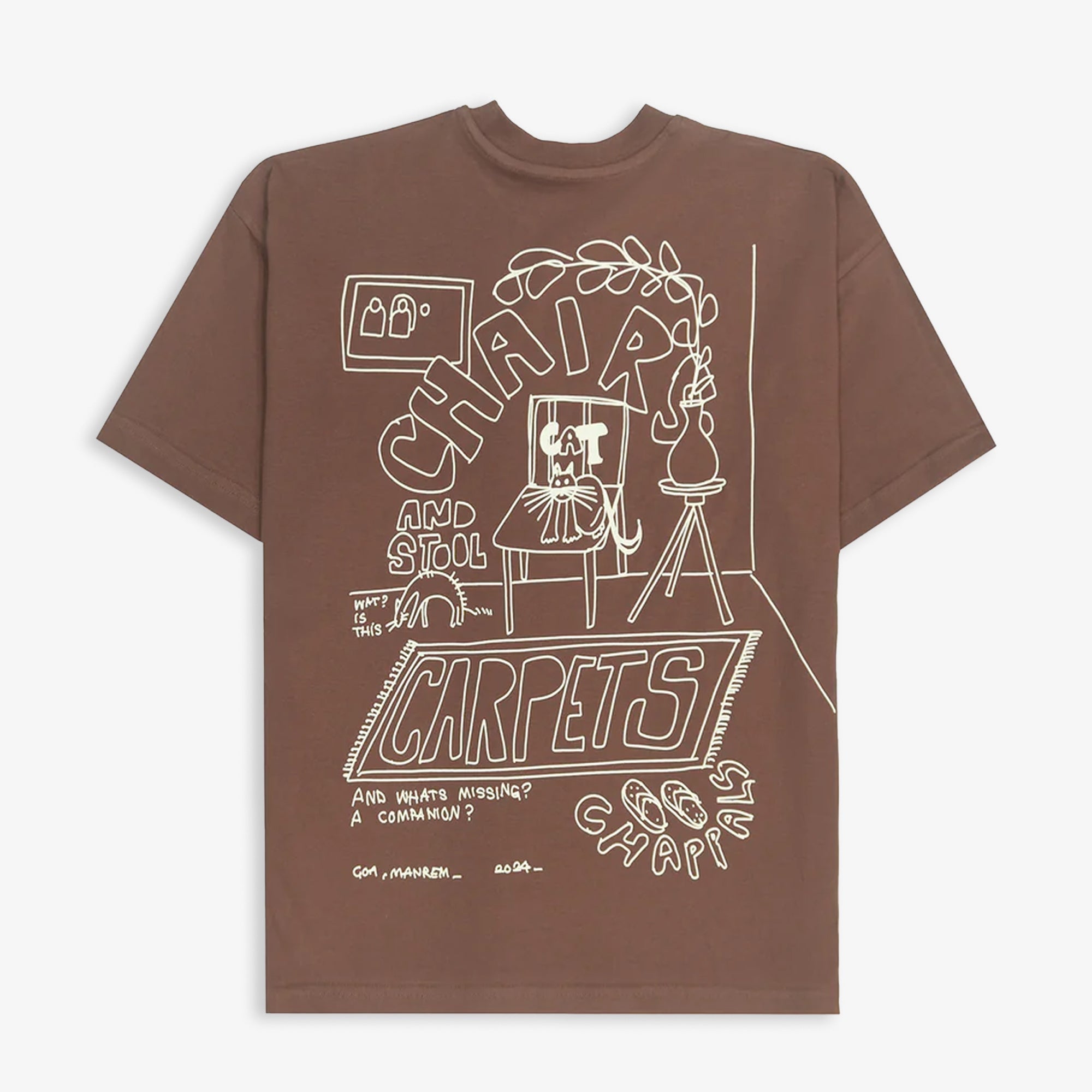 Jaywalking | Cat T-shirt { Brown - view 2