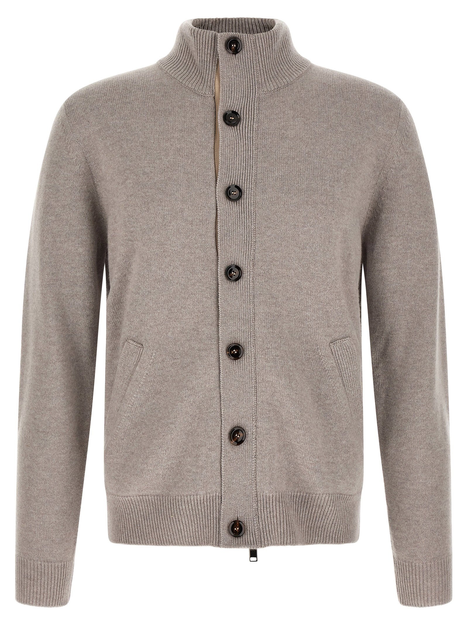 Brioni Cardigan With Price List Collar – 100% cashmere