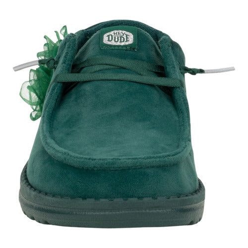 HEYDUDE shoes Wendy Velvet Rosette - Green – Women's - view 4