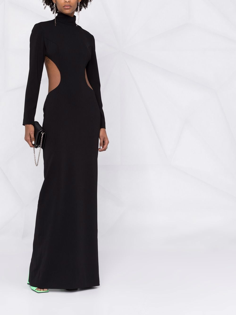 Monot PRE high neck evening dress - view 6