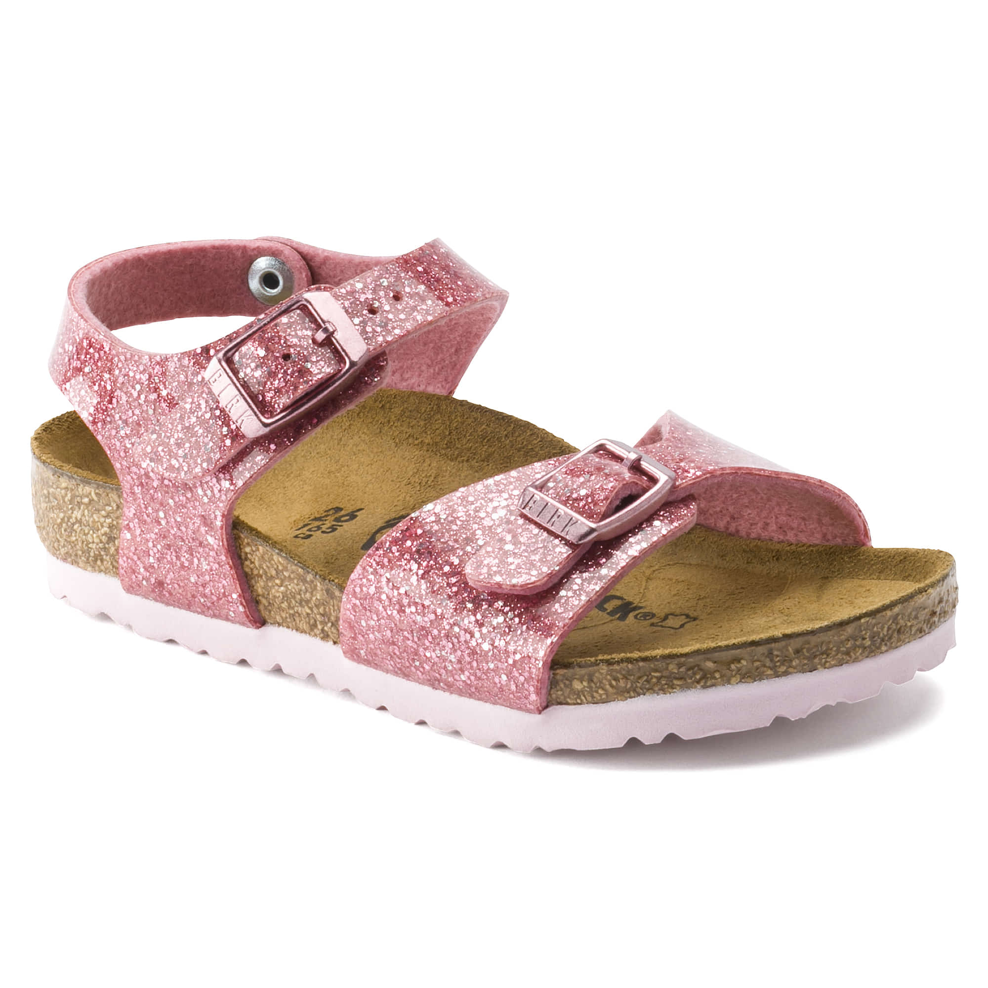 Birkenstock Rio Kids Birko-Flor – Pink Pink/Cosmic Sparkle Old Rose - view 6