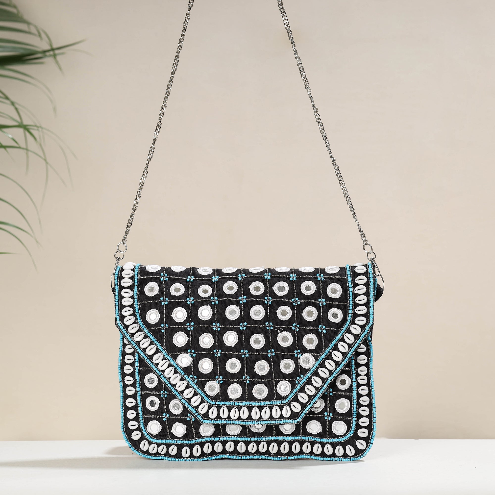 HAVELI CHRONICLES Black - Banjara Boho Ethnic Embellished Handcrafted Sling Bag
