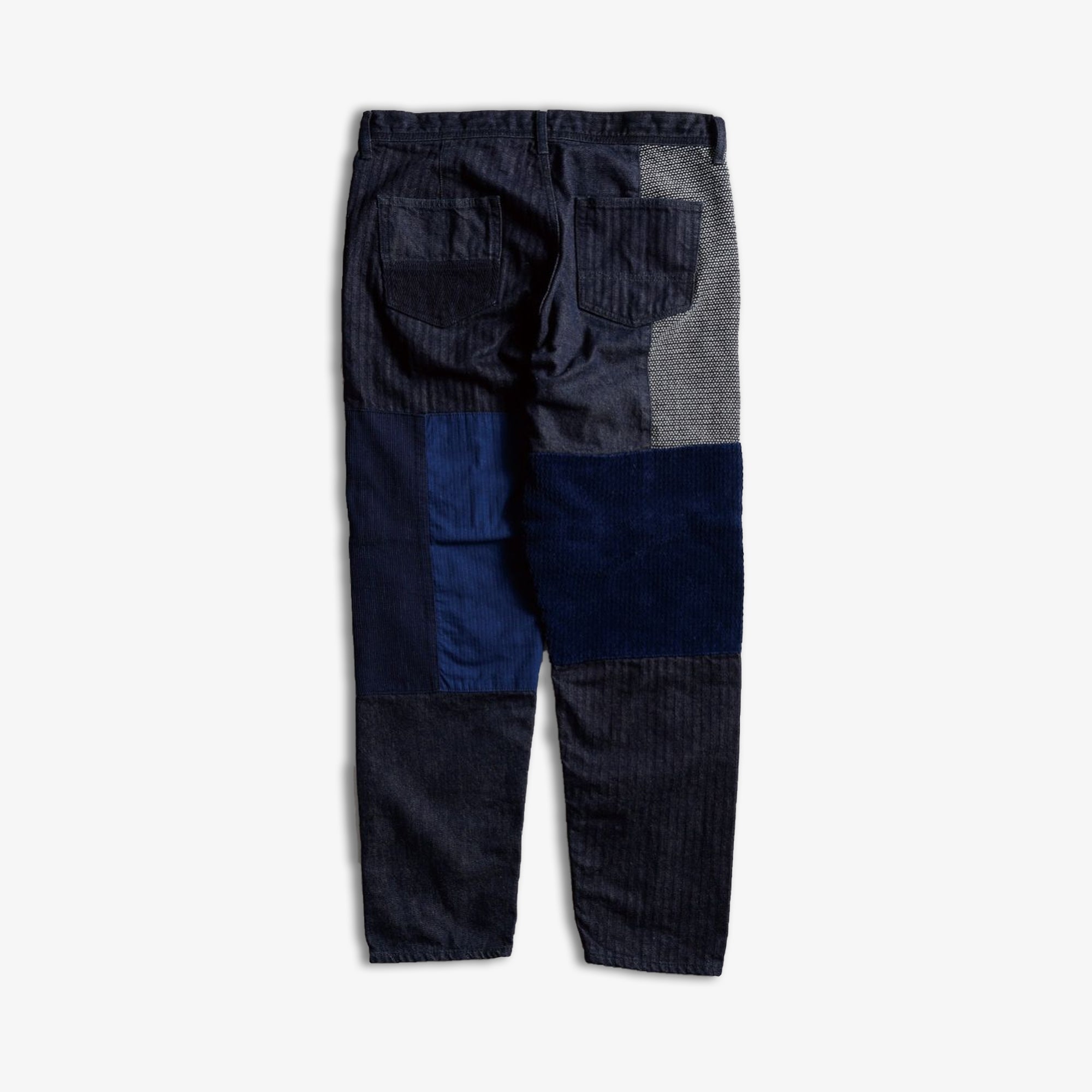 Fdmtl | Patchwork Pants Rinse 23aw { Indigo
