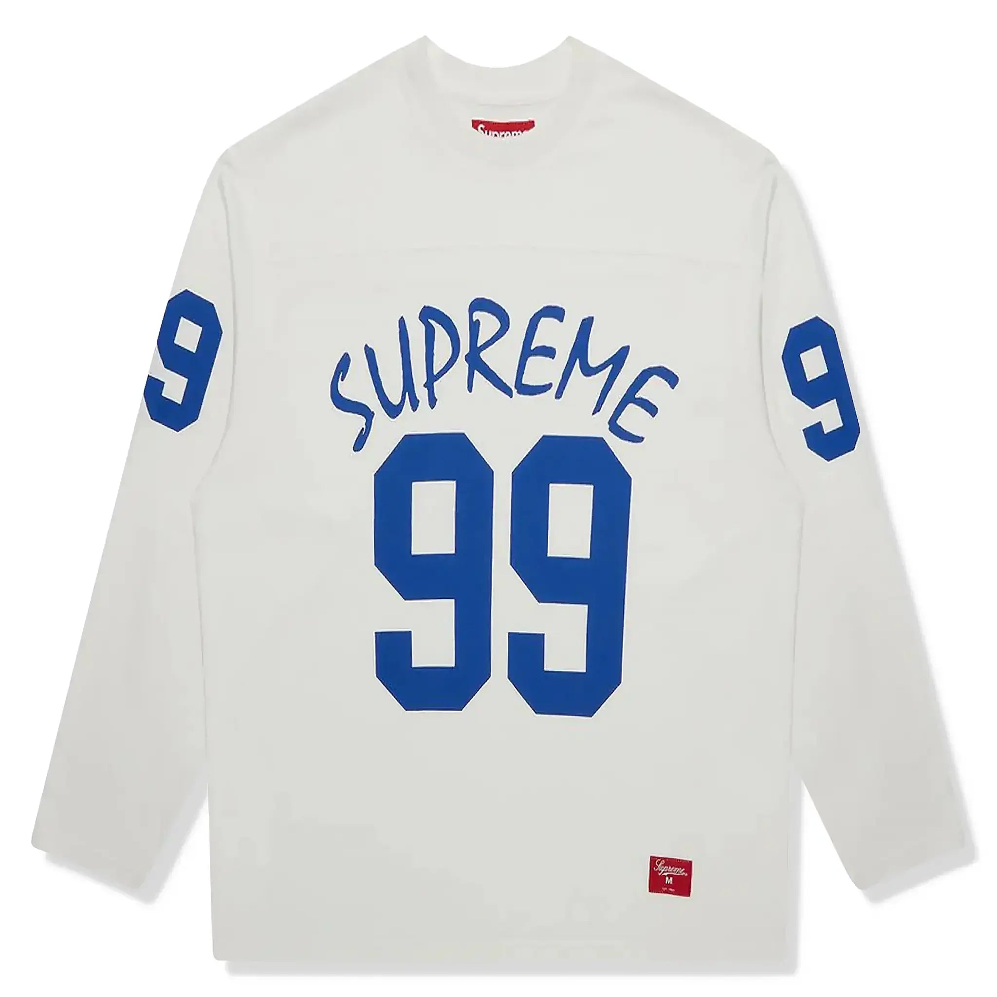 99 l s – Supreme 99 L/S Stone Football T Shirt – White