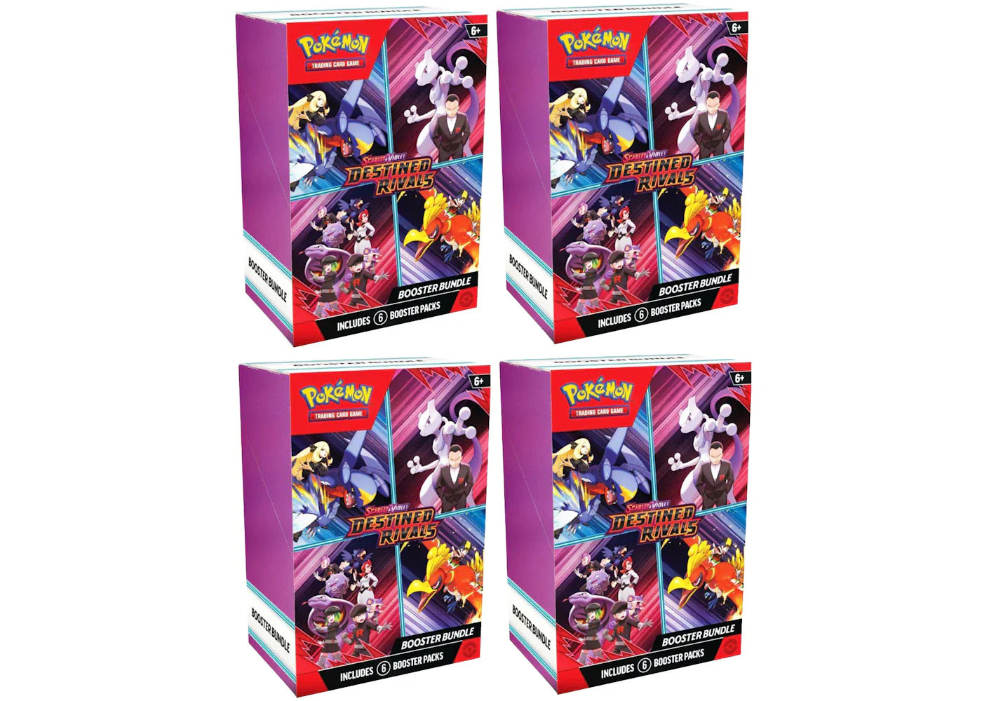 Scarlet violet destined – 2025 Pokémon Scarlet & Violet Destined Rivals Booster Bundle 4x Lot
