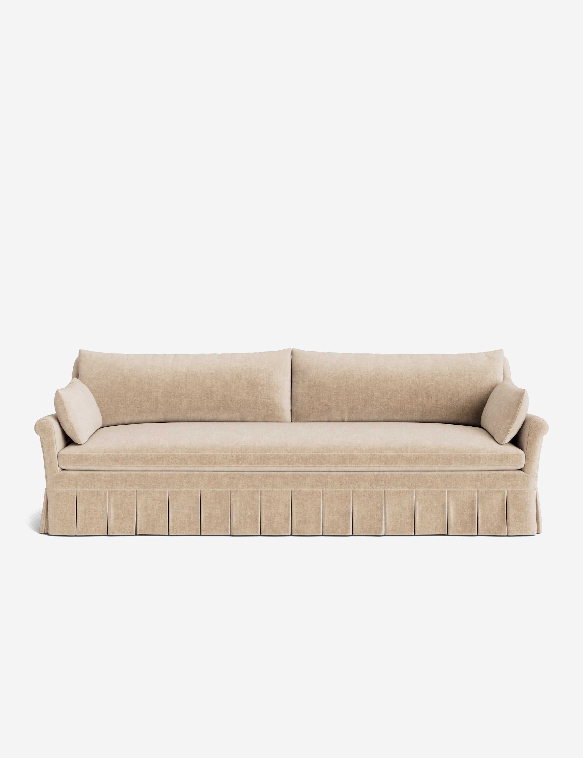 Lulu and Georgia Portola Rolled Arm Pleated Sofa - view 15