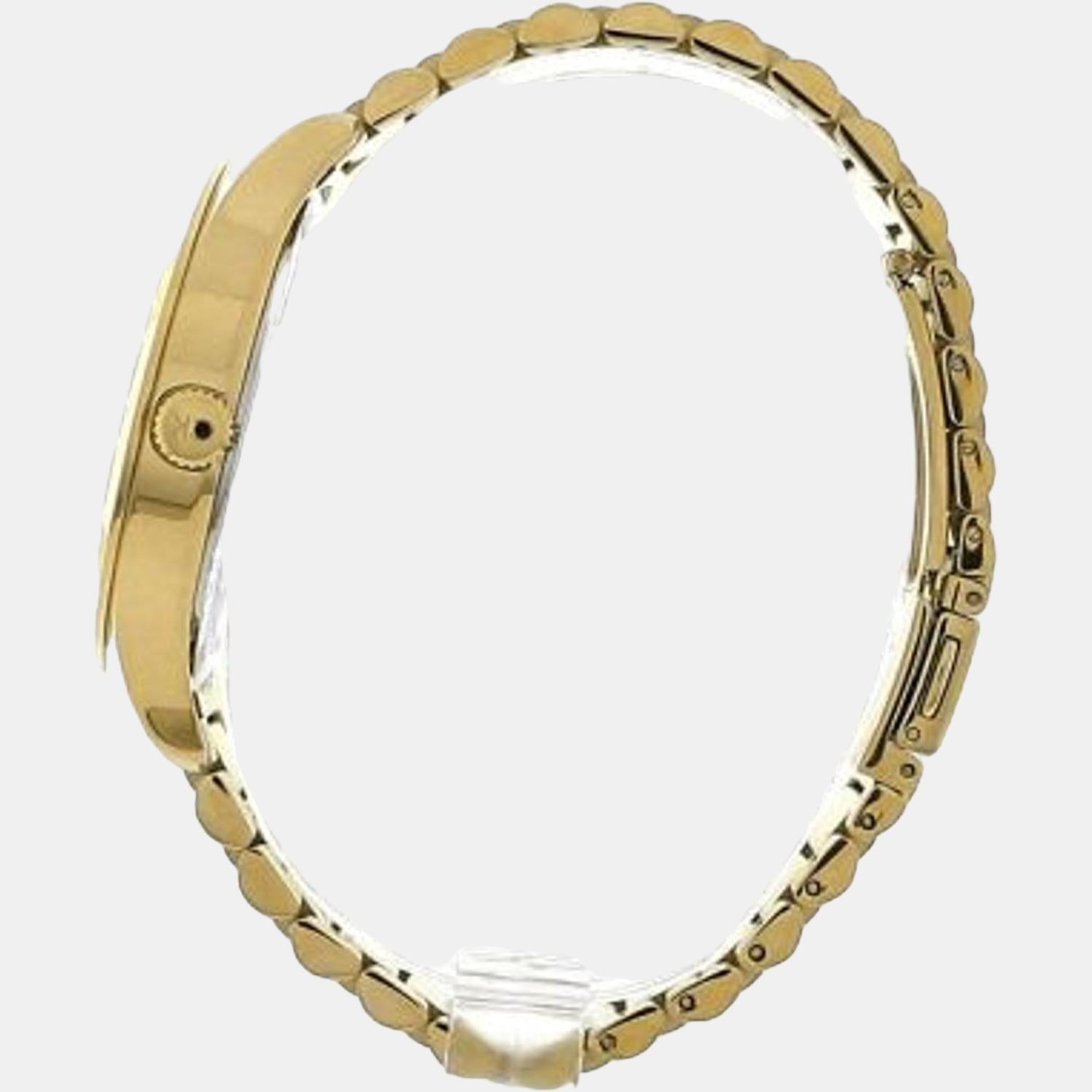 Calvin Klein Ck Iconic Unisex Quartz Gold Dial Analog Stainless Steel Watch 25200038 - view 10
