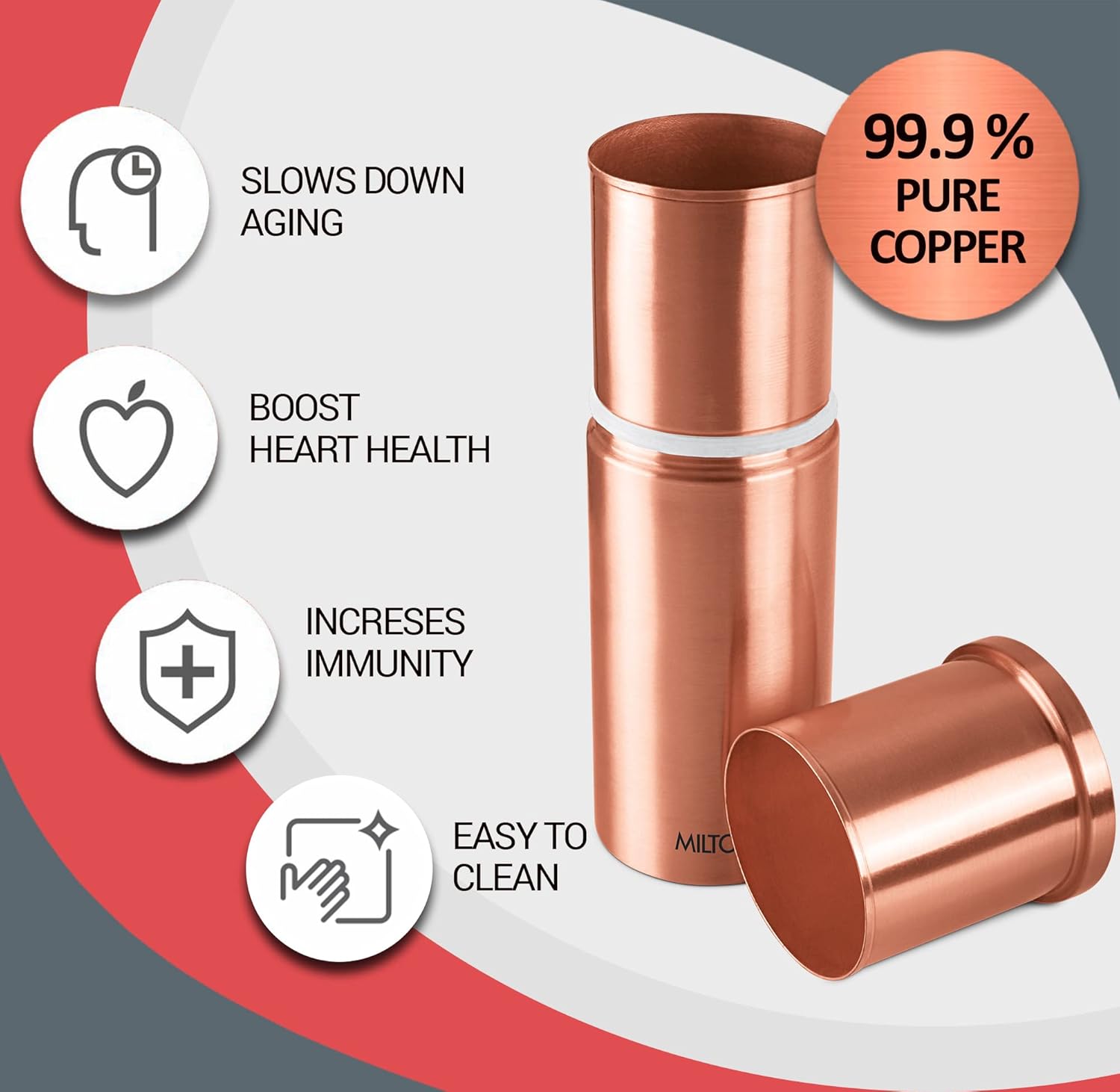 Milton Copper 1250 ML Carafe | 1 Pc - view 2