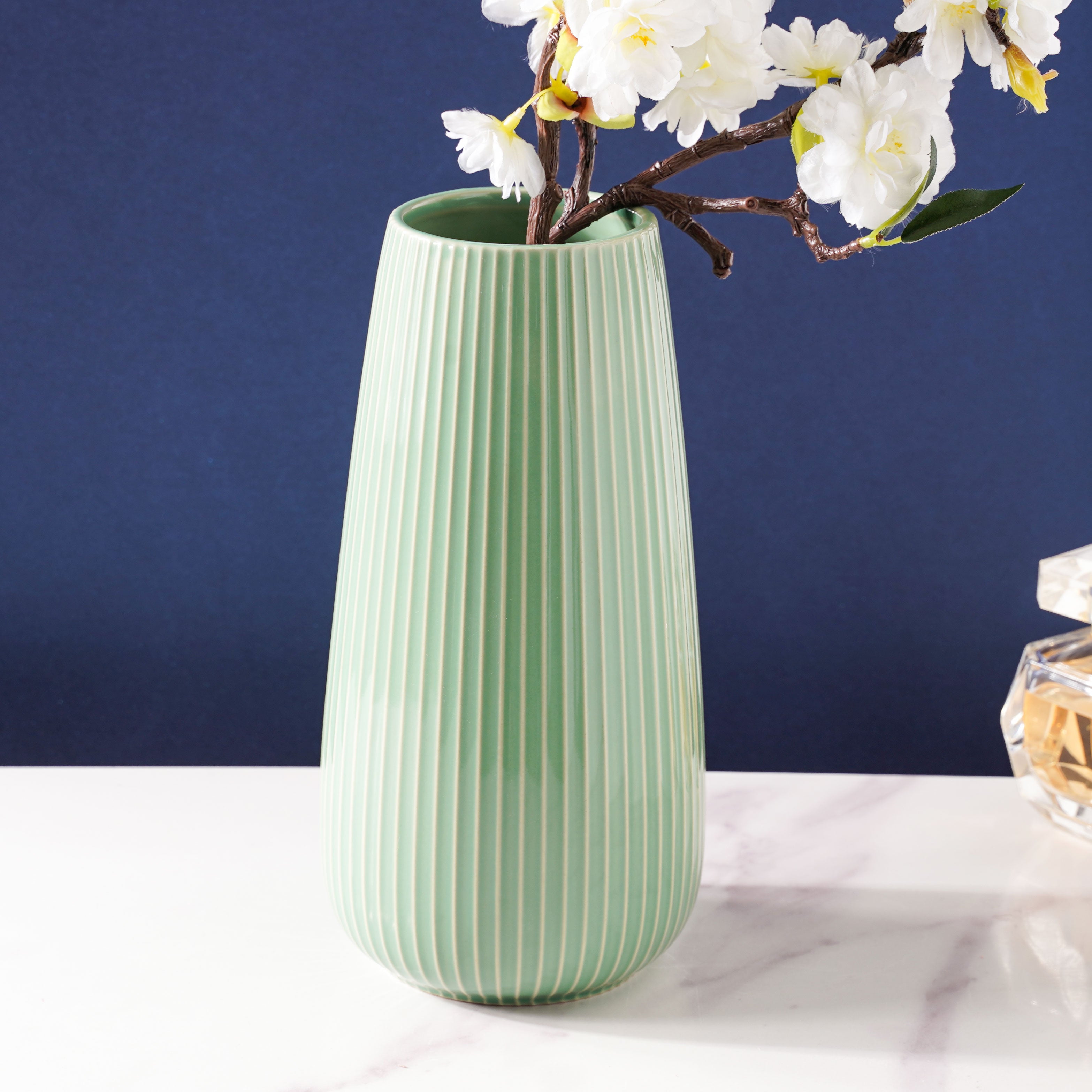Nestasia Turquoise Flower Vase