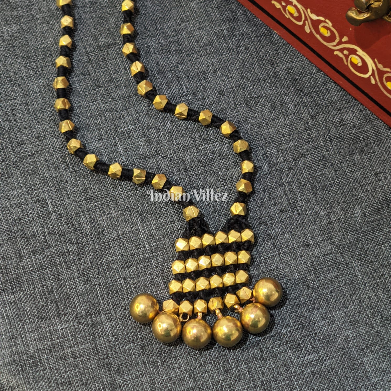 IndianVillèz Handmade Tribal Dhokra Jewellery - Necklace