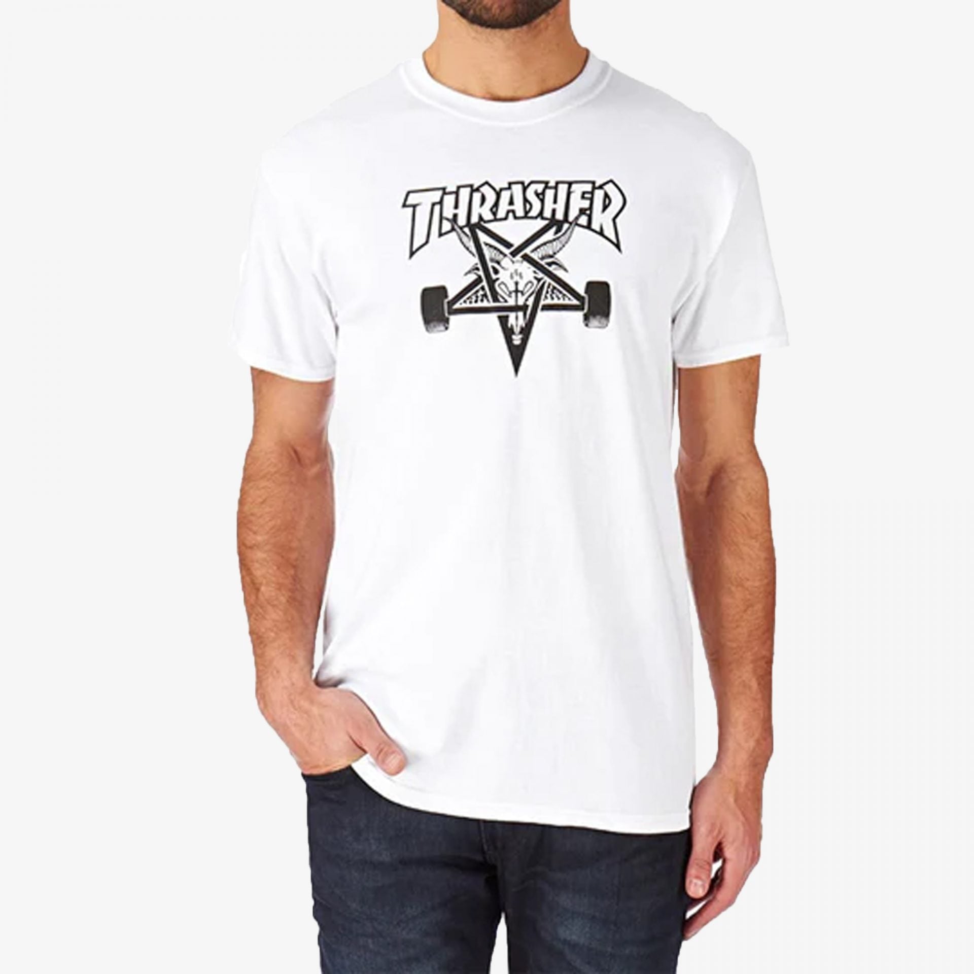 Thrasher | SKATEGOAT { WHITE - view 2
