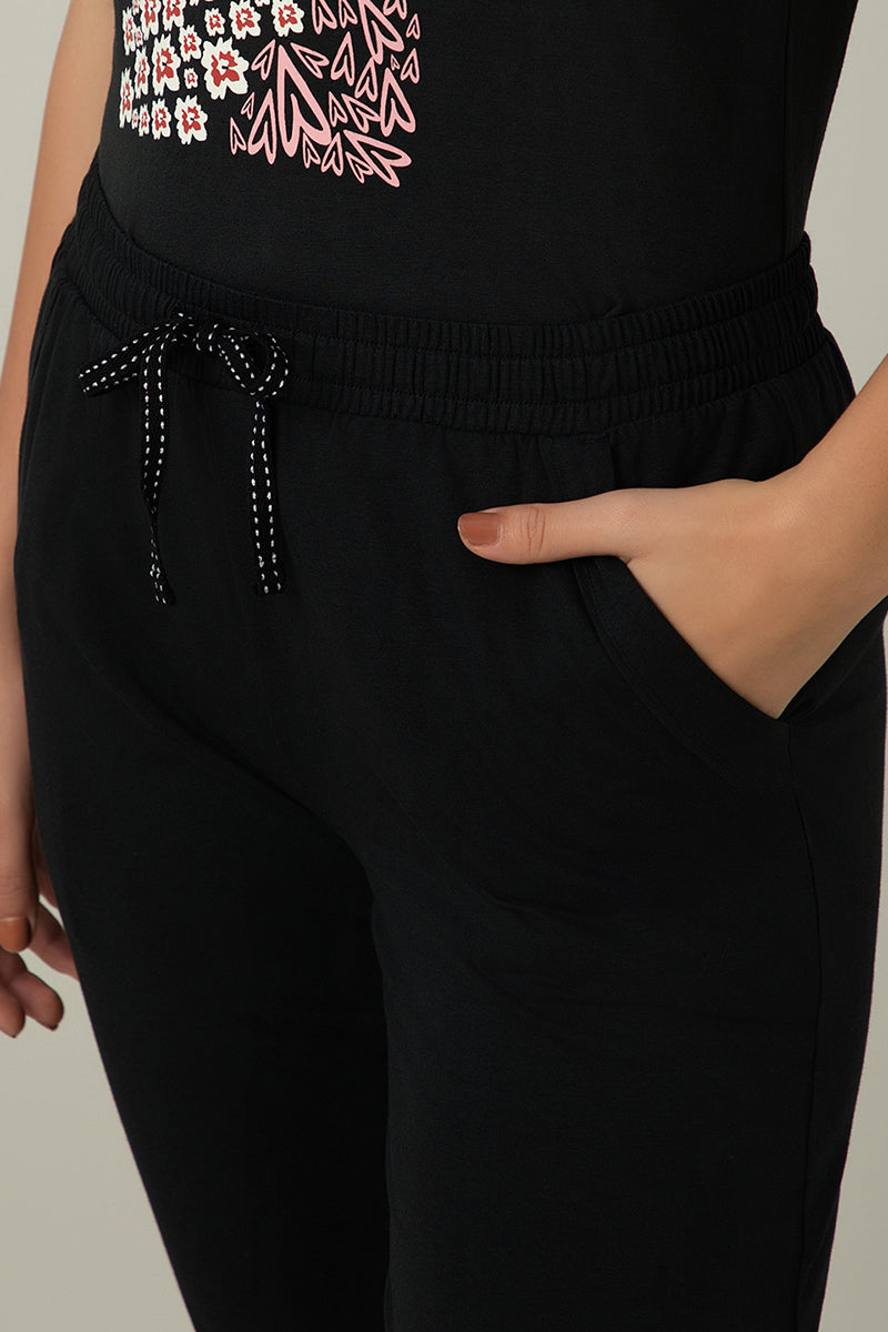 Amante Full Length PJ Bottom - Black - view 4