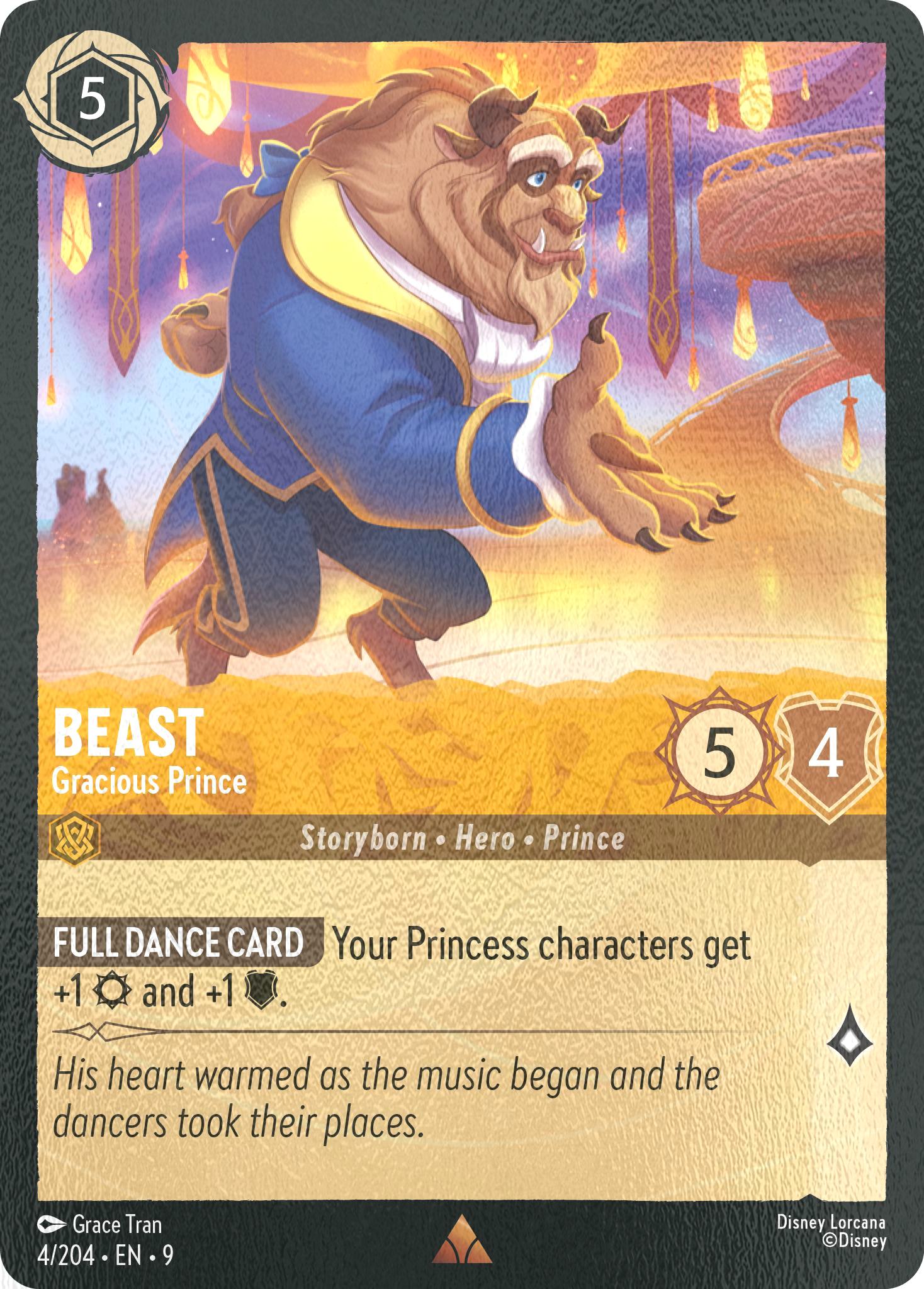 204 fabled cold – Lorcana Beast - Gracious Prince - 4/204 [Fabled] [Cold Foil]