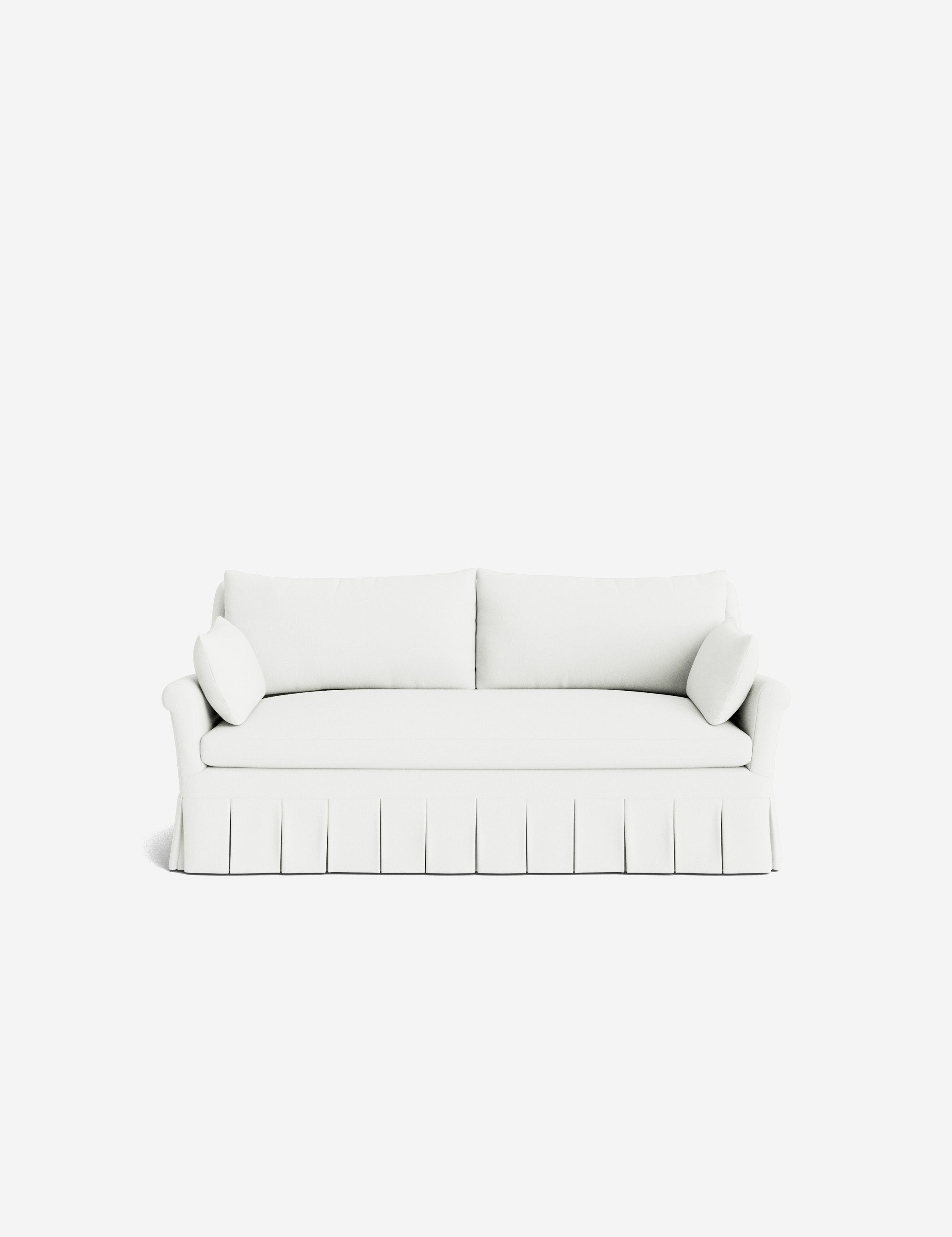 Lulu and Georgia Portola Rolled Arm Pleated Sofa - view 157