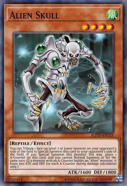Yu-Gi-Oh! Alien Skull - POTD-EN025 - Common - 1st Edition