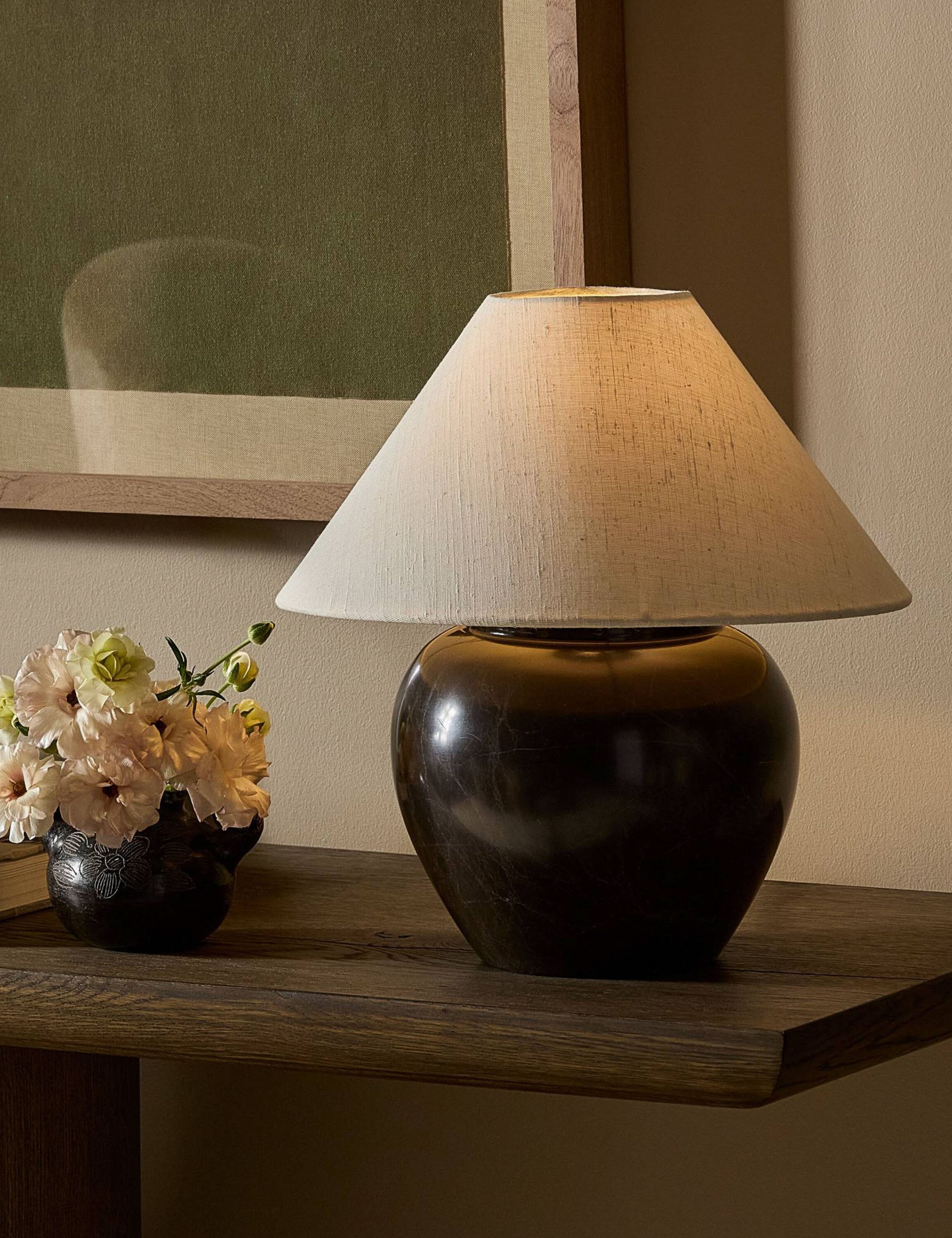 Lulu and Georgia Maran Table Lamp – Brown Marble - view 2