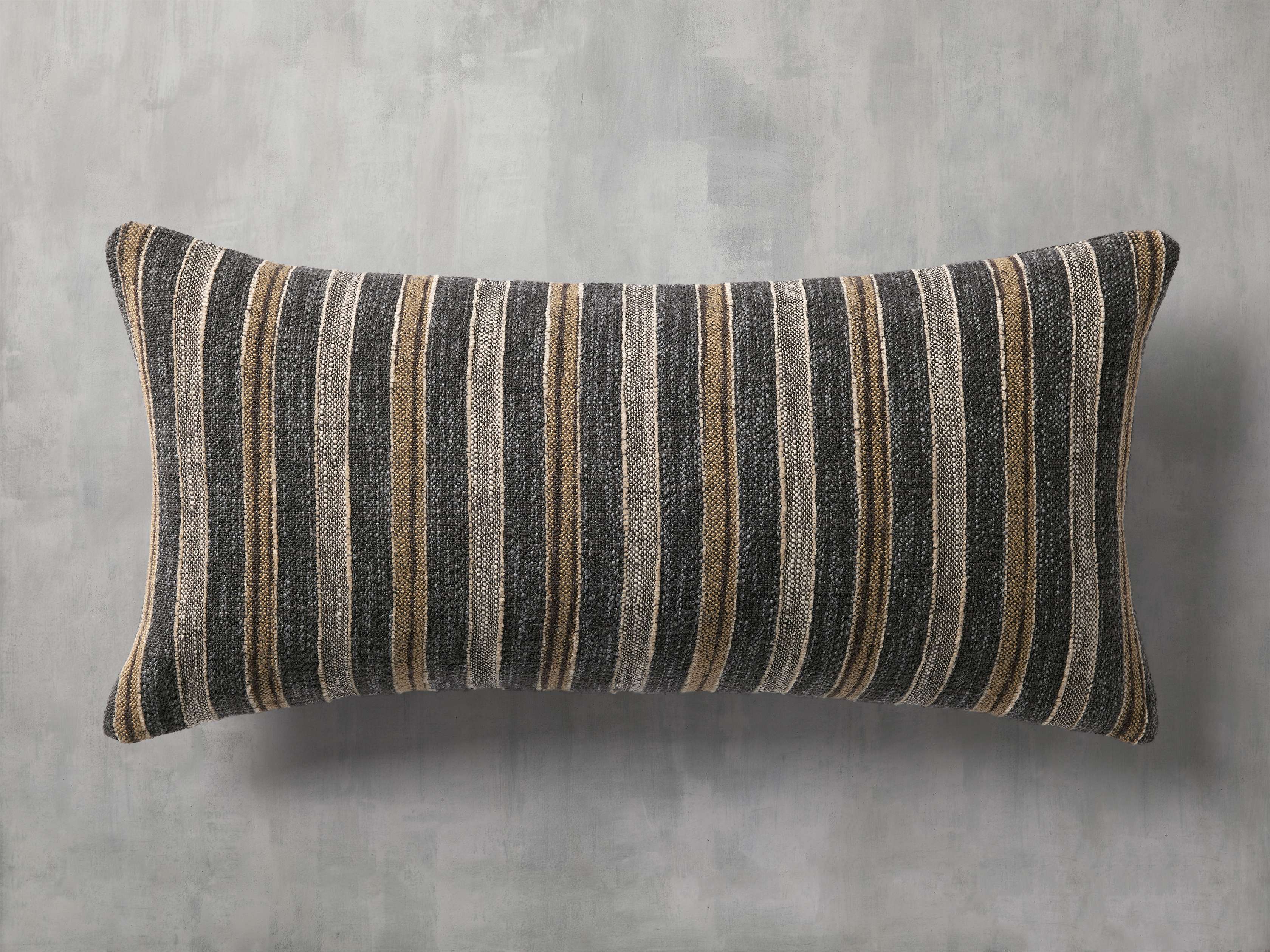 Arhaus Valla Lumbar Pillow – VALLA CHARCOAL