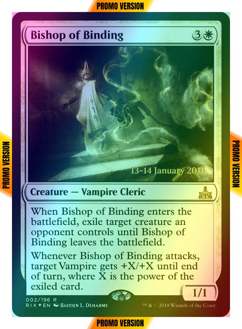Magic Bishop of Binding [2s] [Rivals of Ixalan Promos] [Foil]