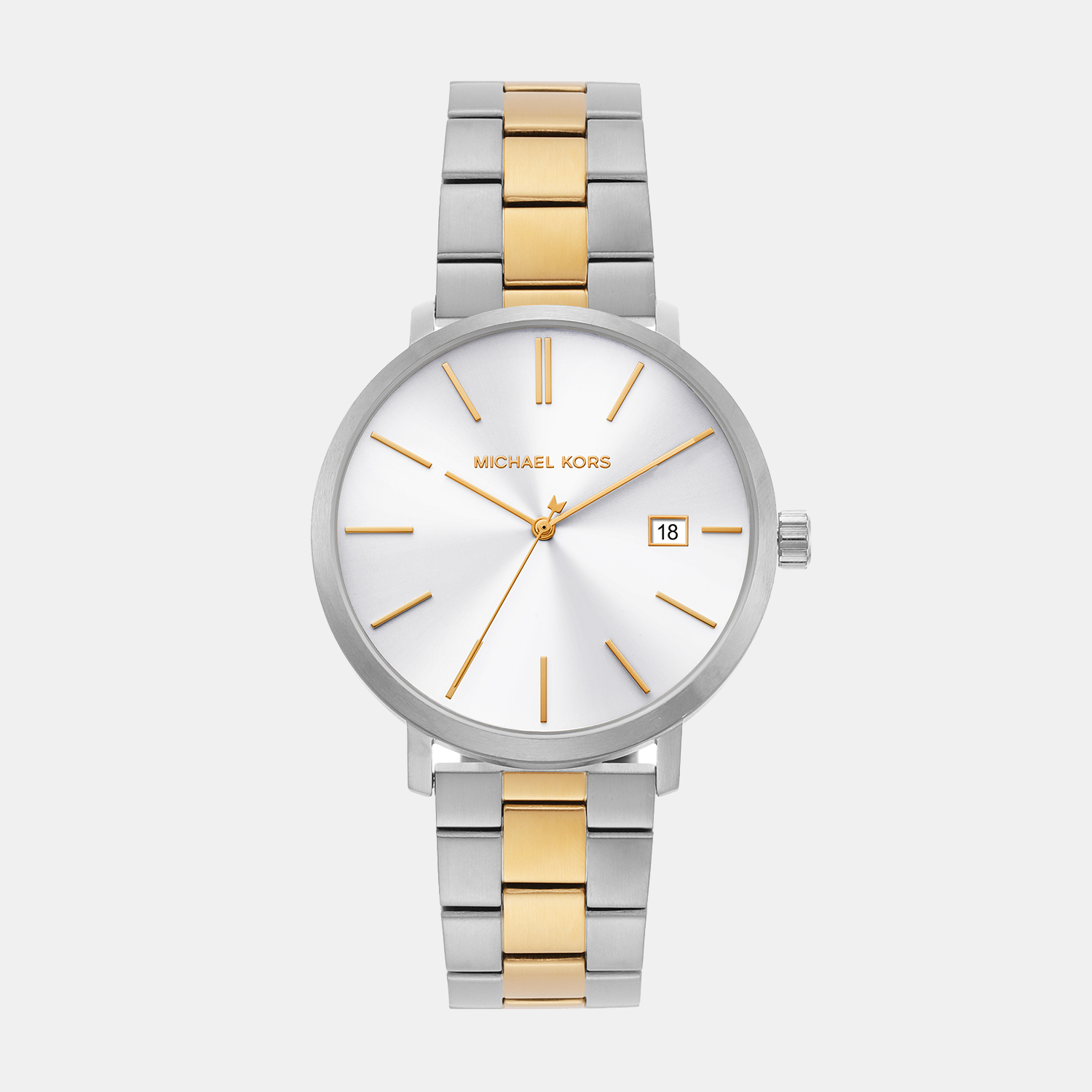 Michael Kors Blake Men Quartz White Dial Analog Stainless Steel Watch MK9134